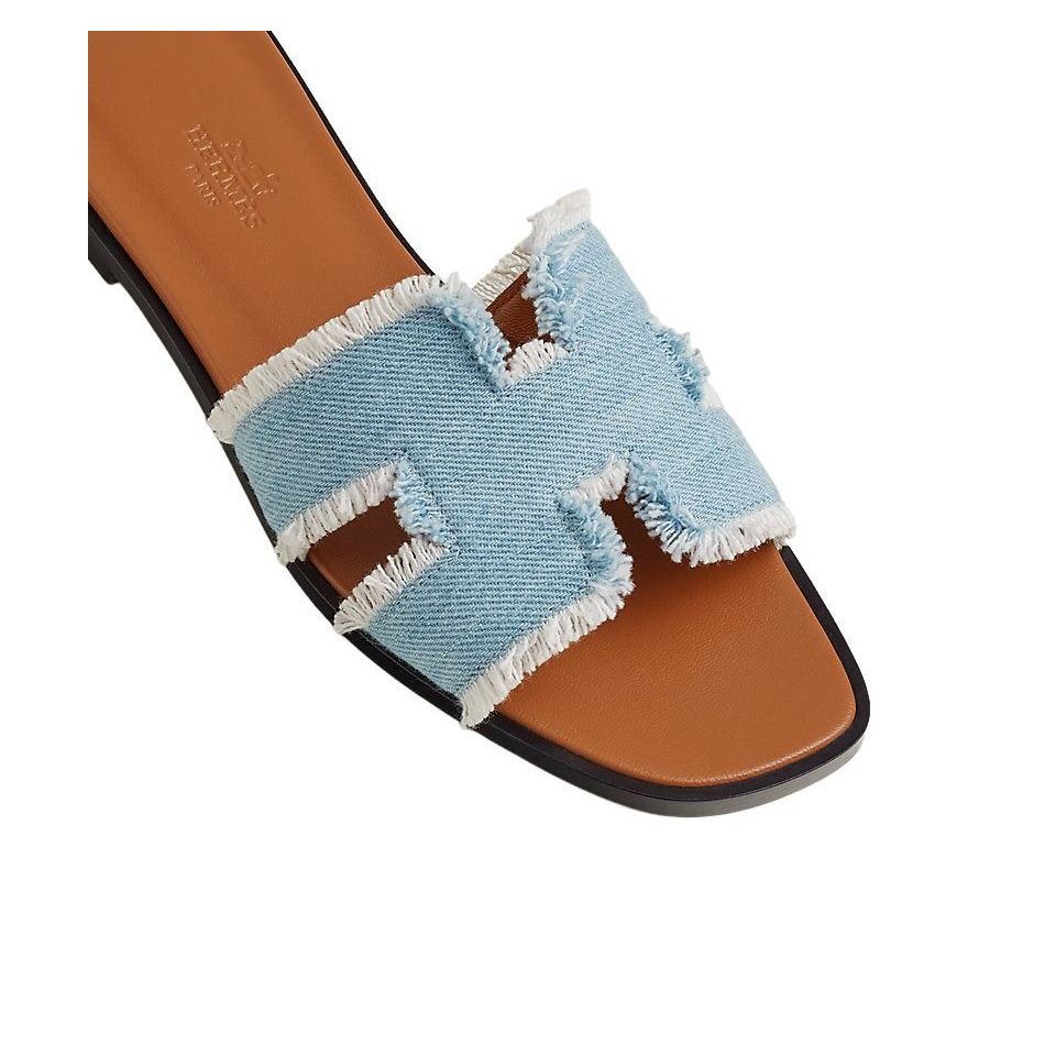(WMNS) HERMES Oran Sandal 'Bleu Clair' H241060Z-CB360