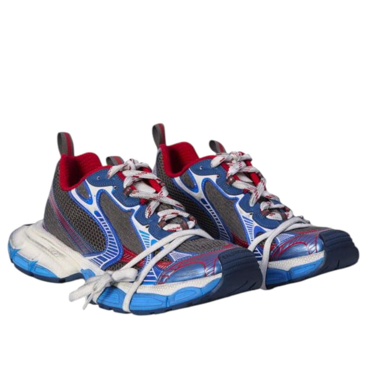 Balenciaga 3XL Worn-Out 'Blue Red' 734734W3XL51469