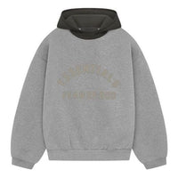 Fear of God Essentials SS24 Nylon Fleece Hoodie 'Dark Heather' 202SP244313F