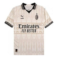 PUMA x Pleasures AC Milan 2023/24 Light Version Jersey 'Beige Black' 776064-02