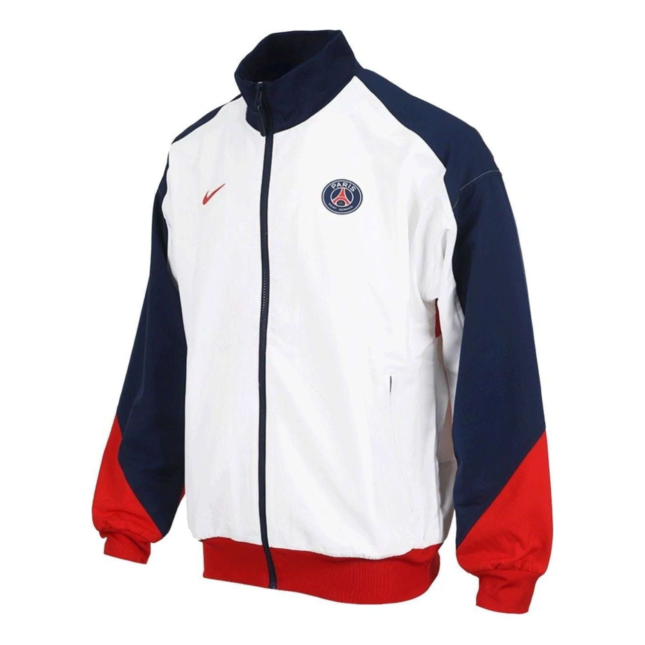 Nike Paris Saint-Germain Dri-Fit Strike Football Jacket Asia Sizing 'White Midnight Navy' FN9799-100