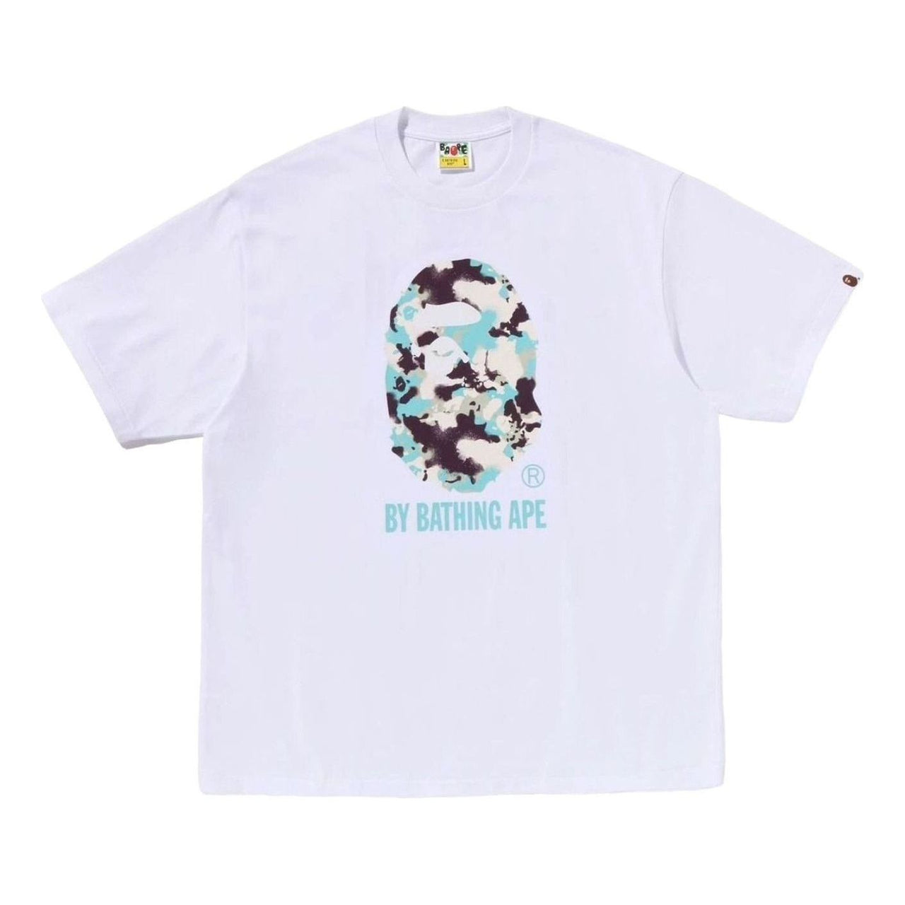 A Bathing Ape Map Camo By Bathing Ape Relaxed Fit T-Shirt 'White' 1L30-110-342-WHT