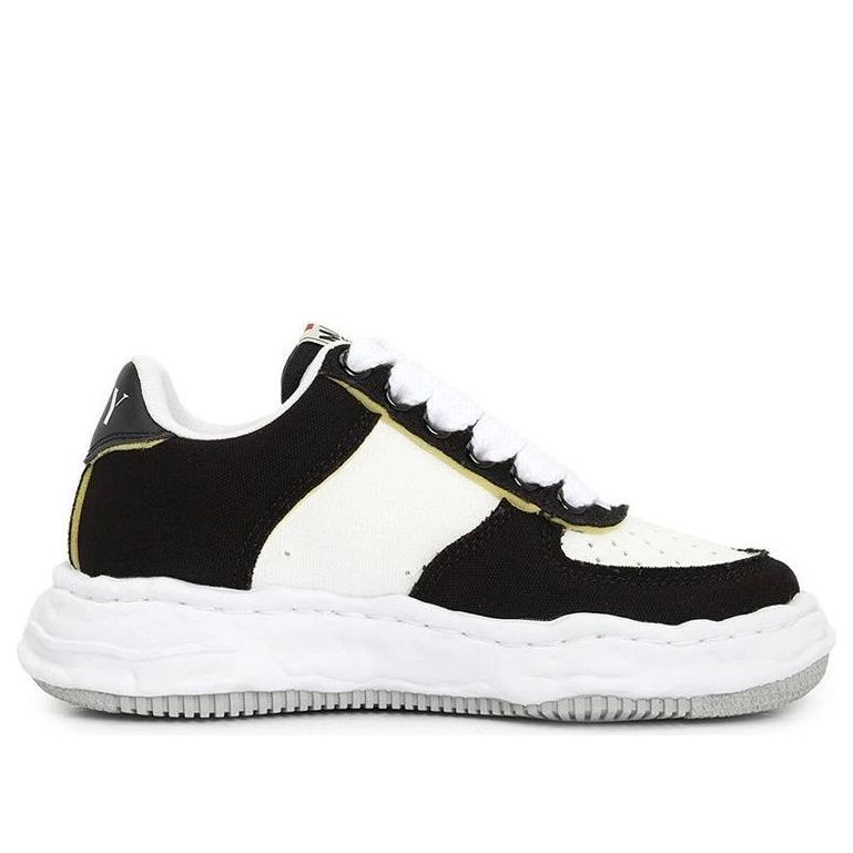 Maison MIHARA YASUHIRO Wayne OG Sole Canvas Low 'Black White' A14FW731-BLKWHT