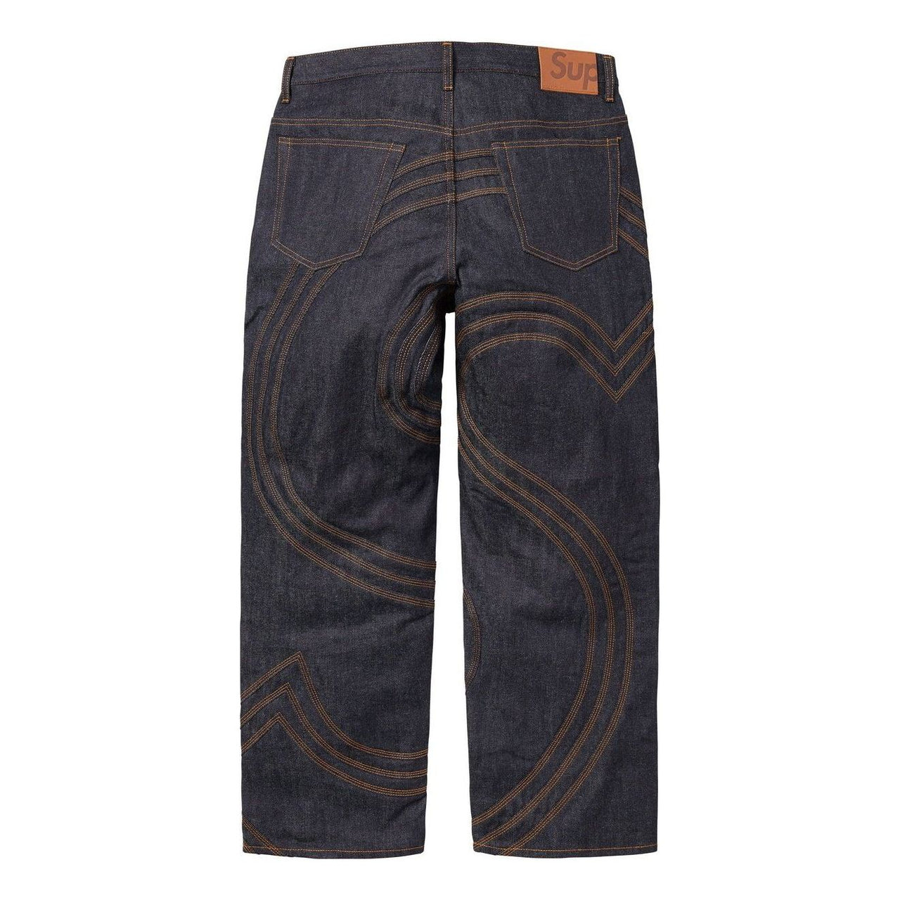 Supreme S Logo Rigid Baggy Jean 'Rigid Indigo' SS25P44-RIGID-INDIGO