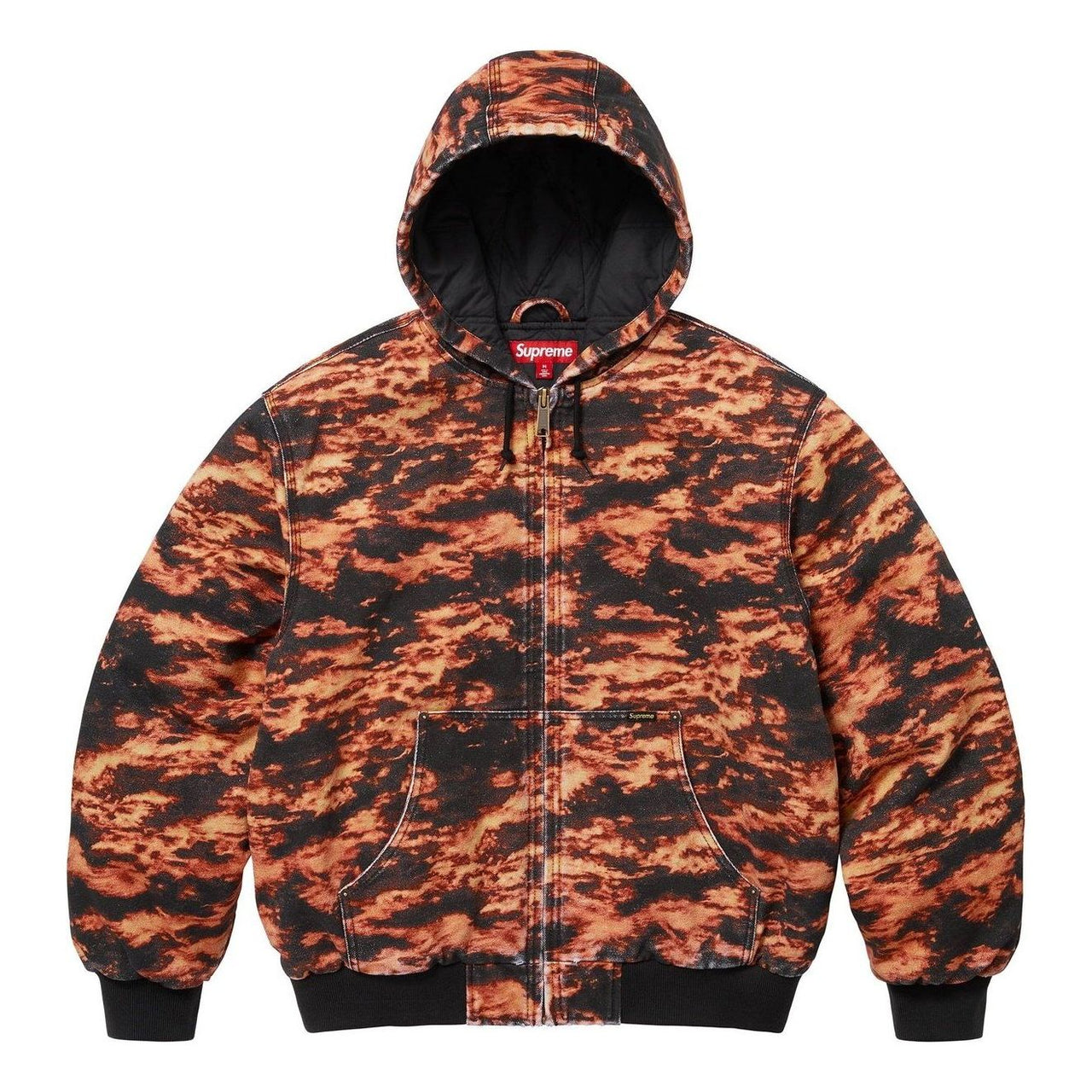 Supreme Aoi Embroidered Hooded Work Jacket 'Flames' SS25J71-FLAME