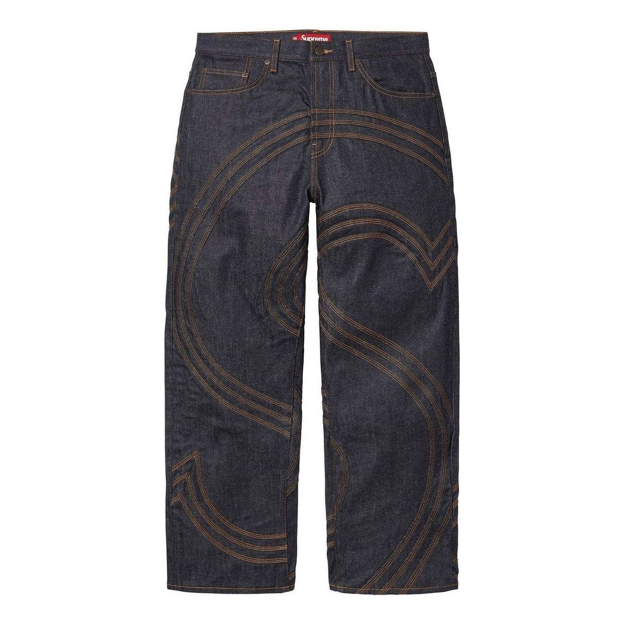 Supreme S Logo Rigid Baggy Jean 'Rigid Indigo' SS25P44-RIGID-INDIGO
