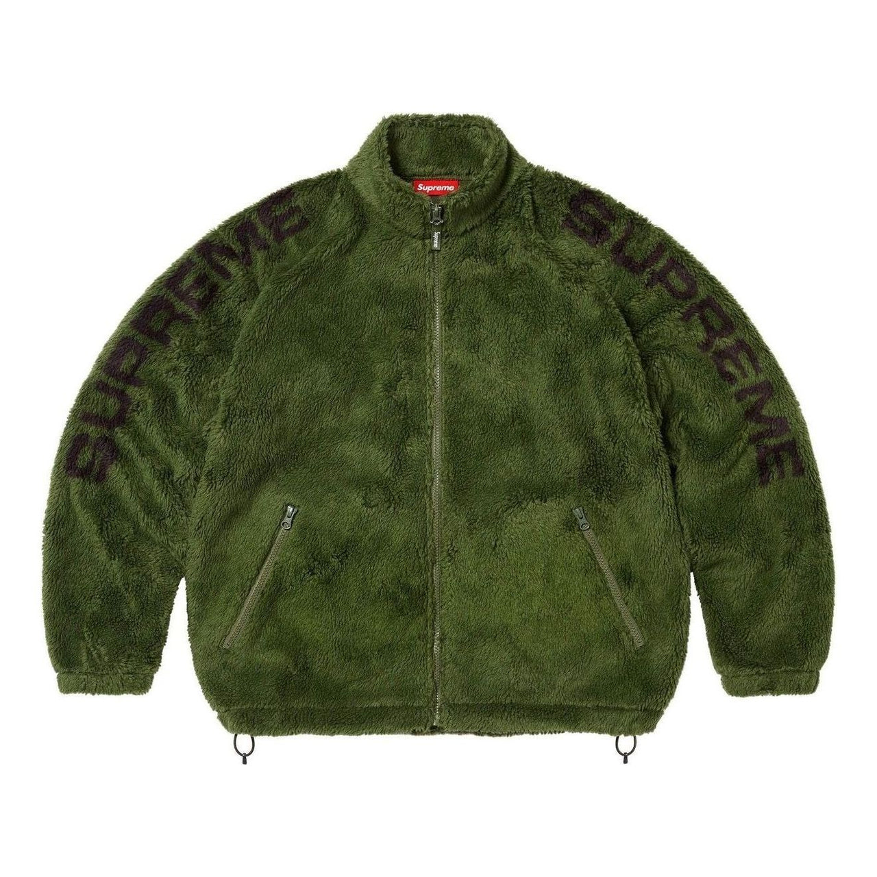 Supreme Shoulder Logo Fleece Jacket 'Green' SS25J28-GREEN