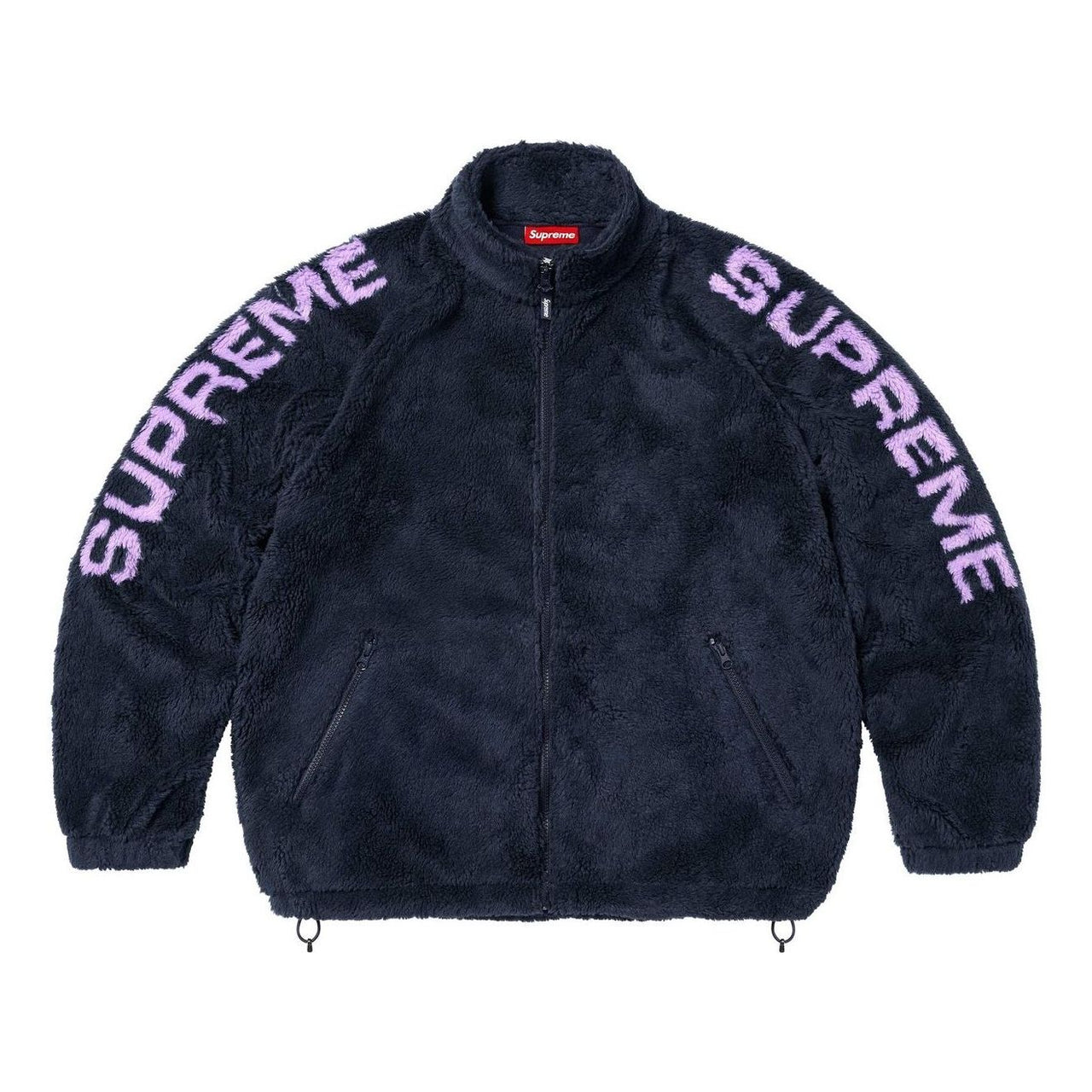 Supreme Shoulder Logo Fleece Jacket 'Navy' SS25J28-NAVY