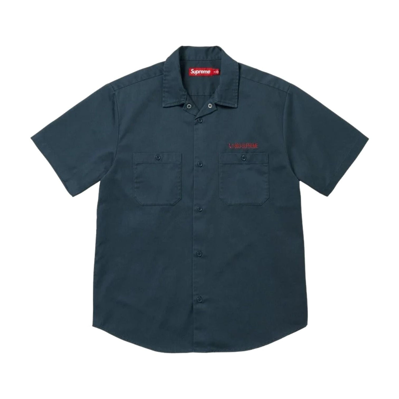 Supreme SS26 AOI Cyborg S/S Work Shirt 'Navy' SUP-SS26-305-NVY
