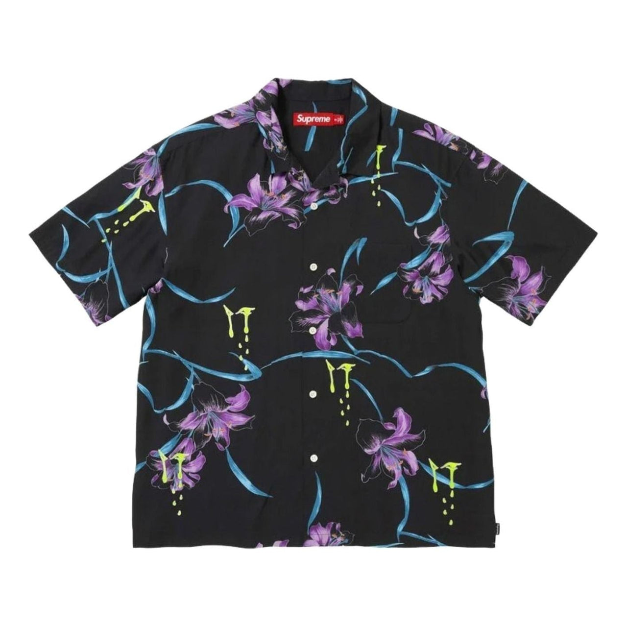 Supreme SS26 AOI Lilies S/S Shirt 'Black' SUP-SS26-213-BLK