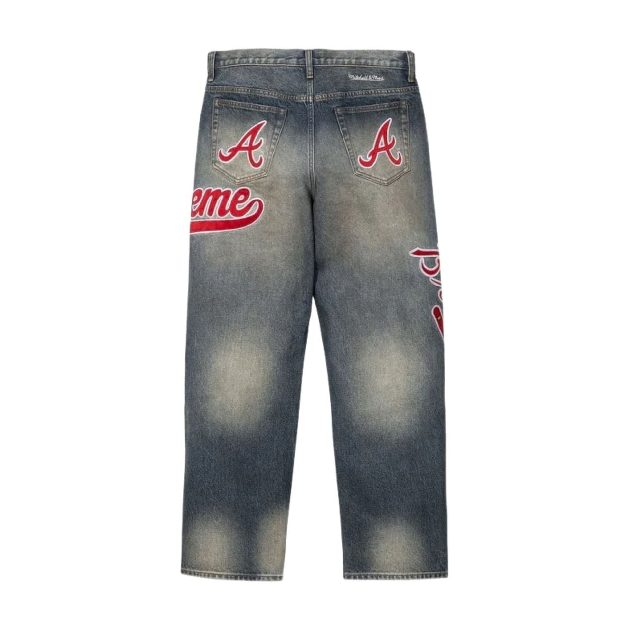 Supreme x Mitchell & Ness SS26 Atlanta Braves Loose Fit Jean 'Blue' SUP-SS26-283