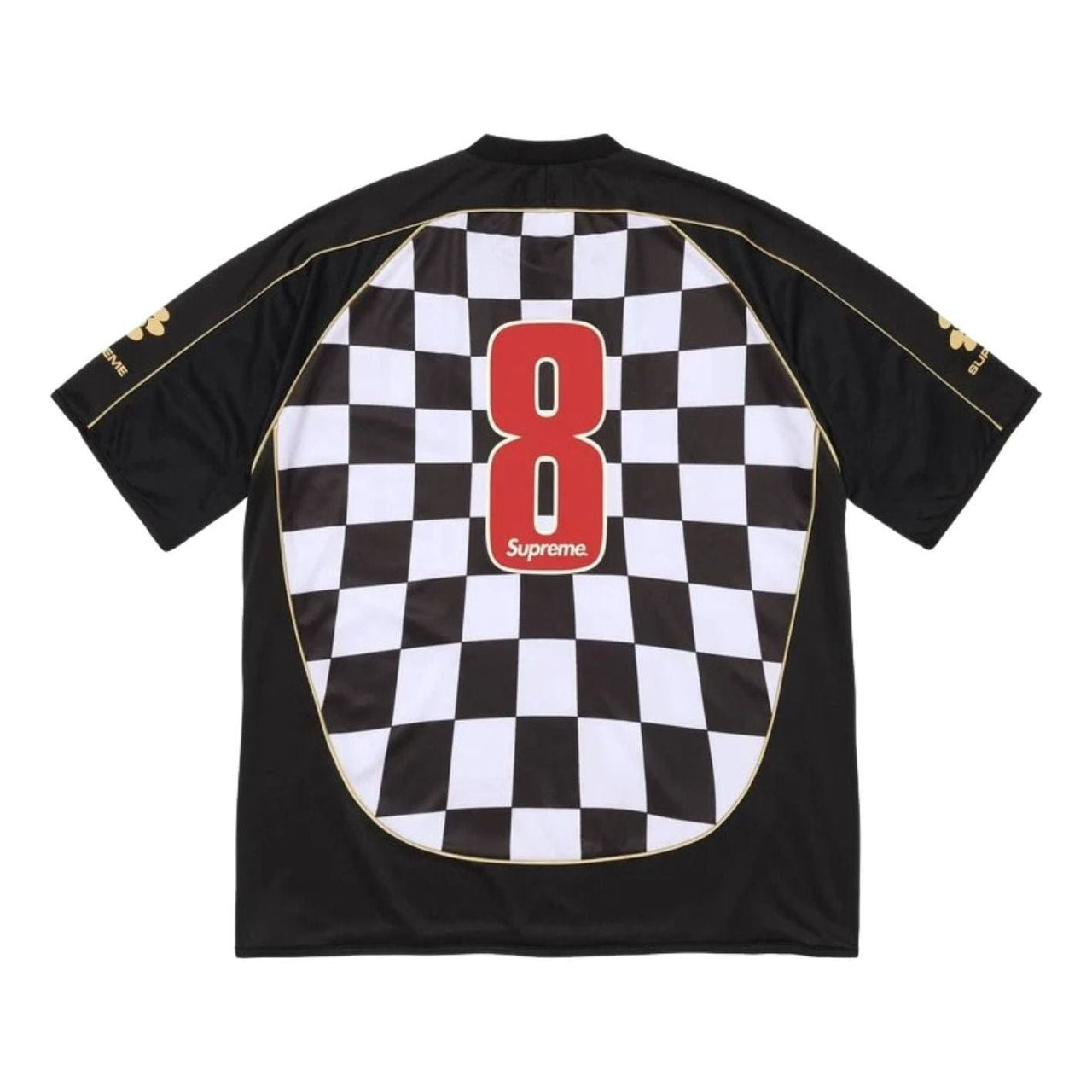Supreme SS26 Checkerboard Soccer Jersey 'Black' SUP-SS26-347-BLK