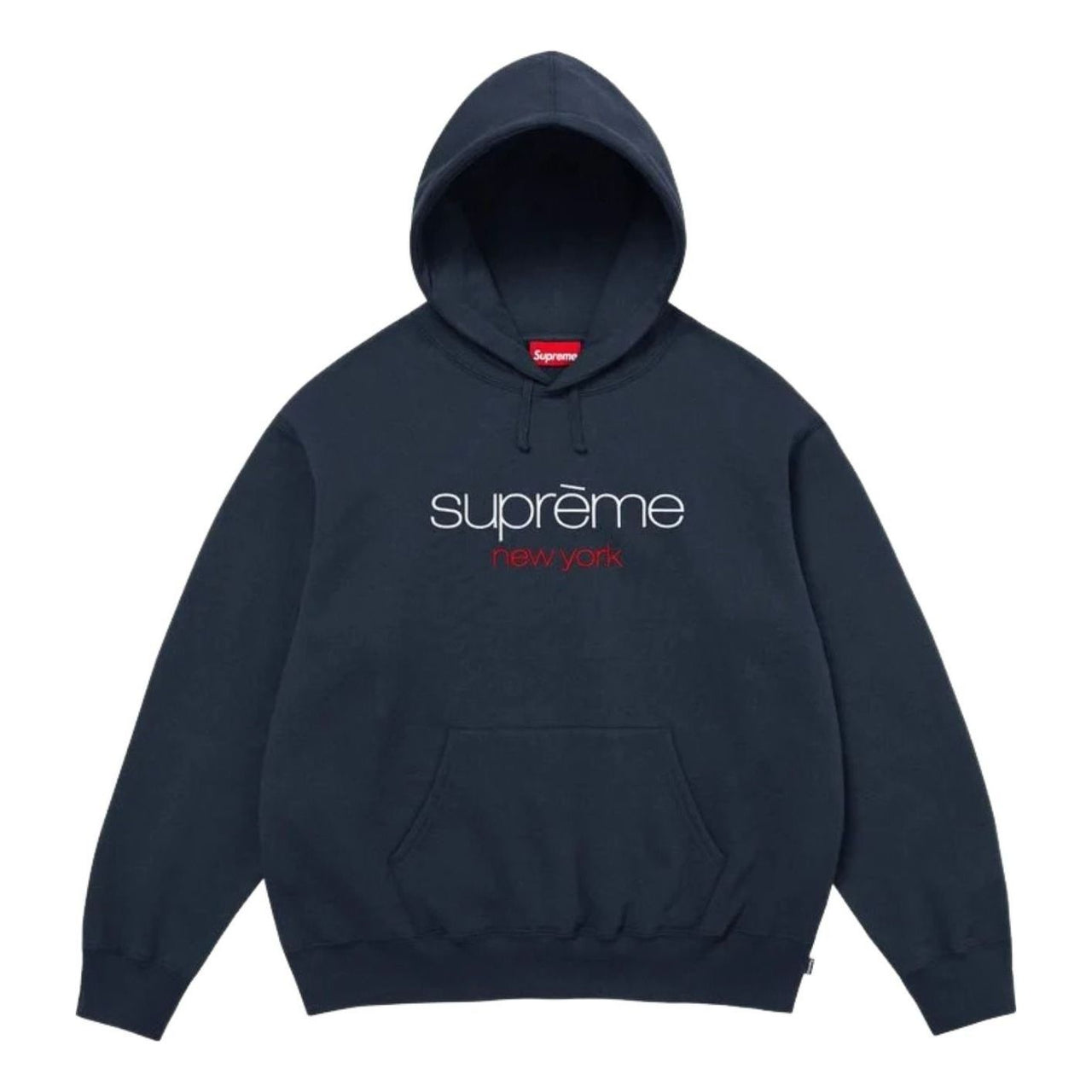 Supreme SS26 Classic Logo Hooded Sweatshirt 'Navy' SUP-SS26-051-NVY