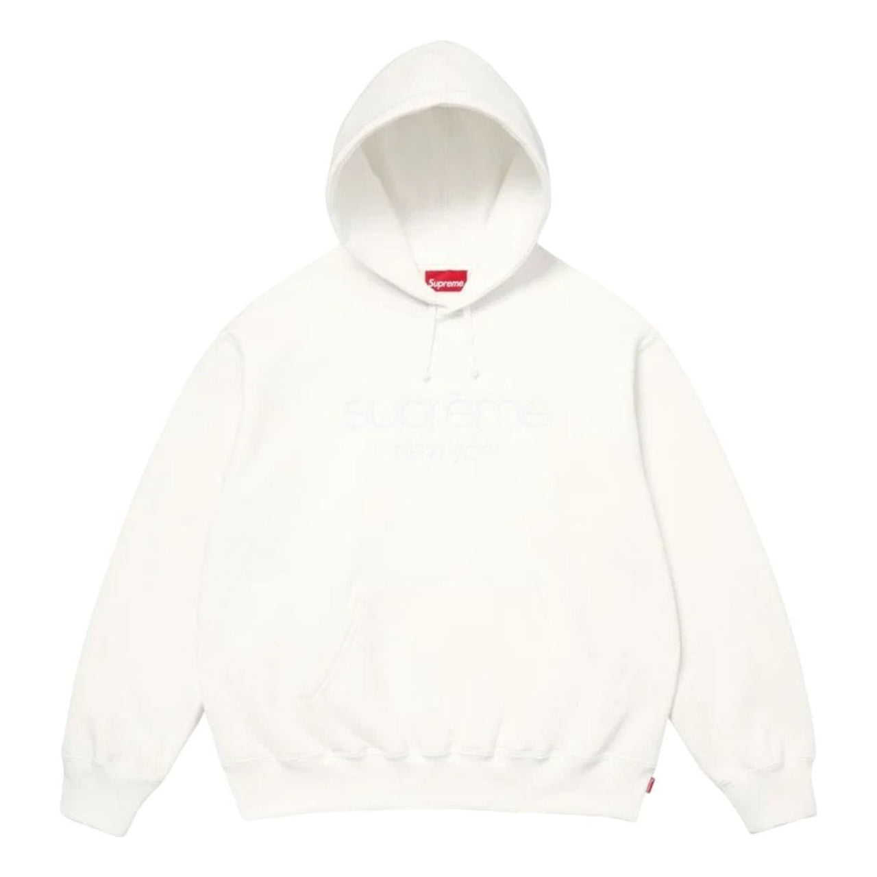 Supreme SS26 Classic Logo Hooded Sweatshirt 'White' SUP-SS26-051-WHT