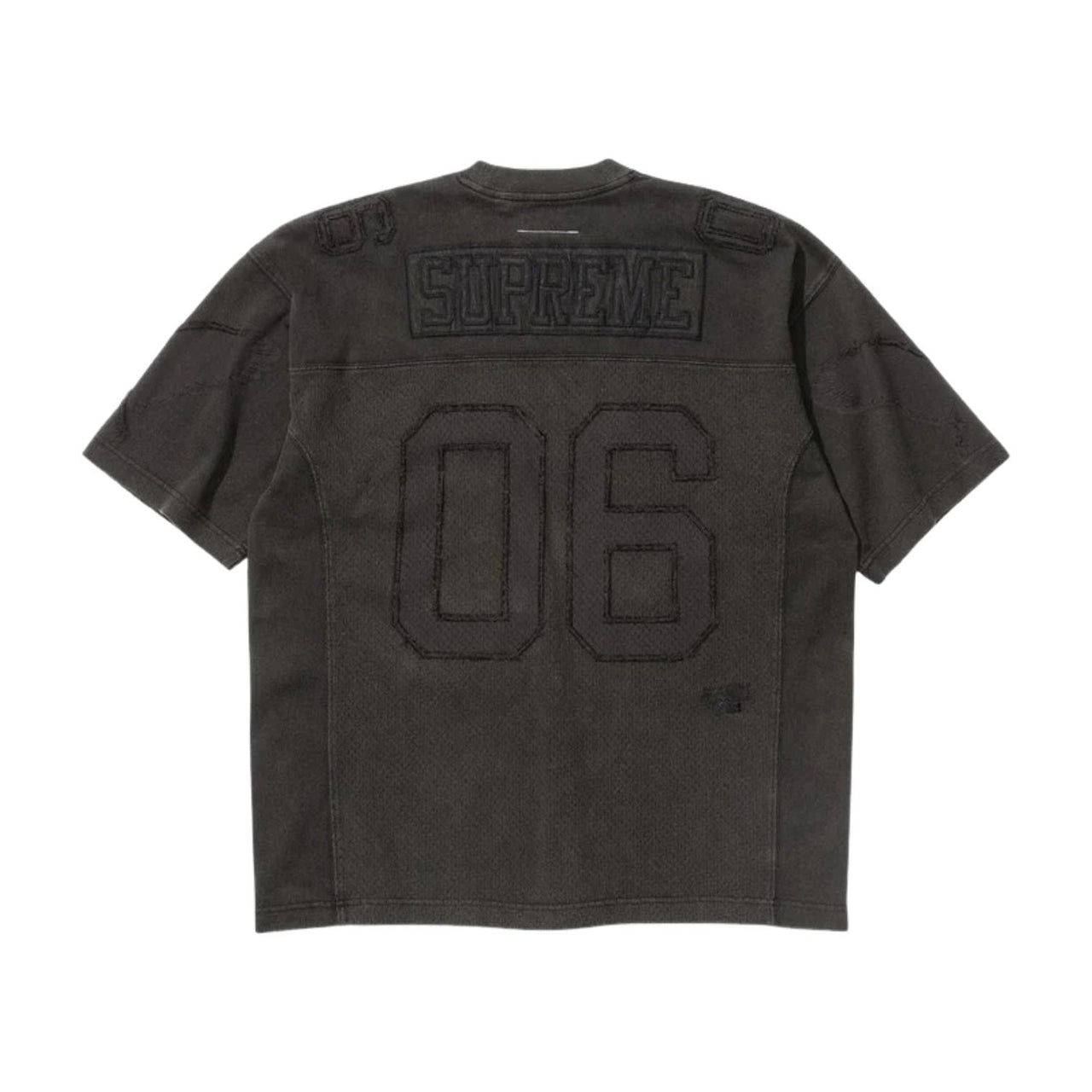 Supreme x MM6 Maison Margiela Cotton Football Jersey 'Black' SUP-SS26-102-BLK