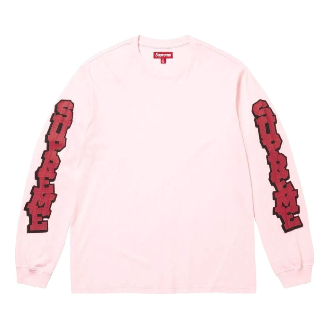 Supreme SS26 Cracked Sleeve L/S T-Shirt 'Washed Pink' SUP-SS26-042-PNK