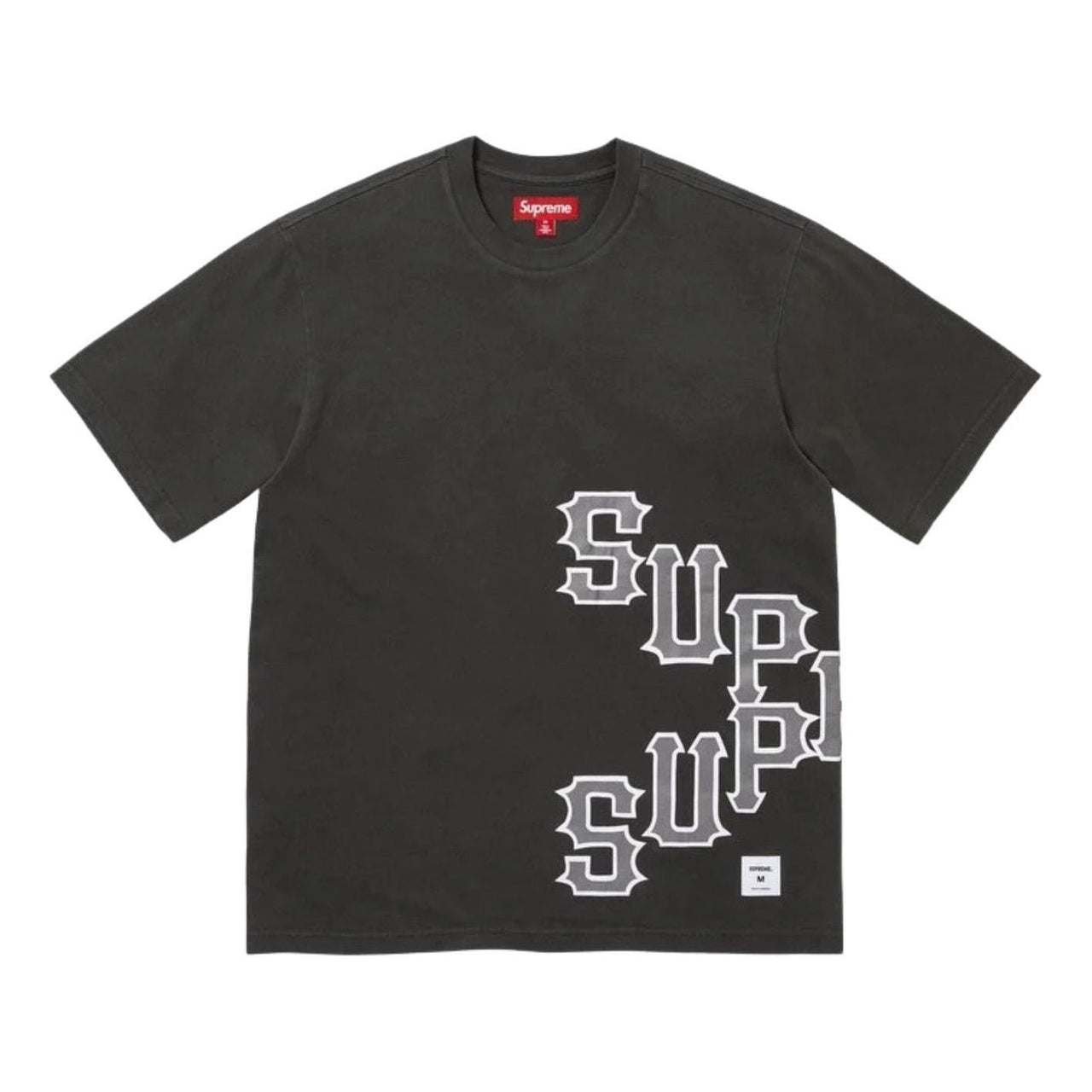 Supreme SS26 Cracked Spellout S/S T-Shirt 'Black' SUP-SS26-060-BLK