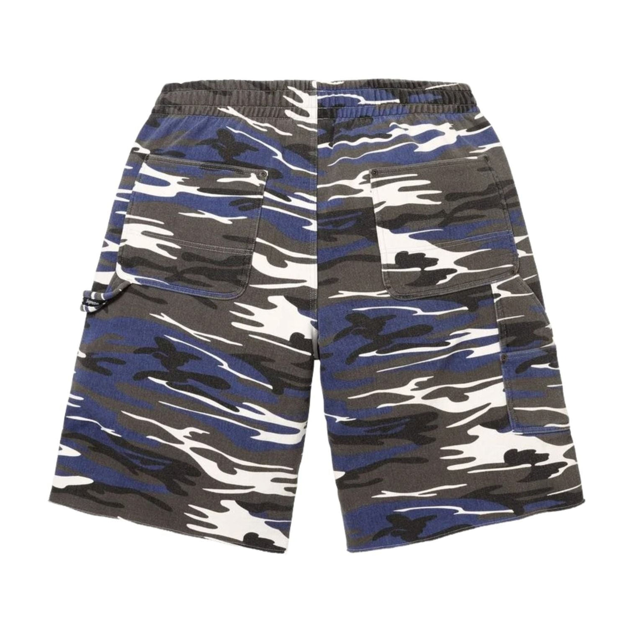 Supreme SS26 Double Knee Painter Sweatshort 'Blue Camo' SUP-SS26-204-BMO