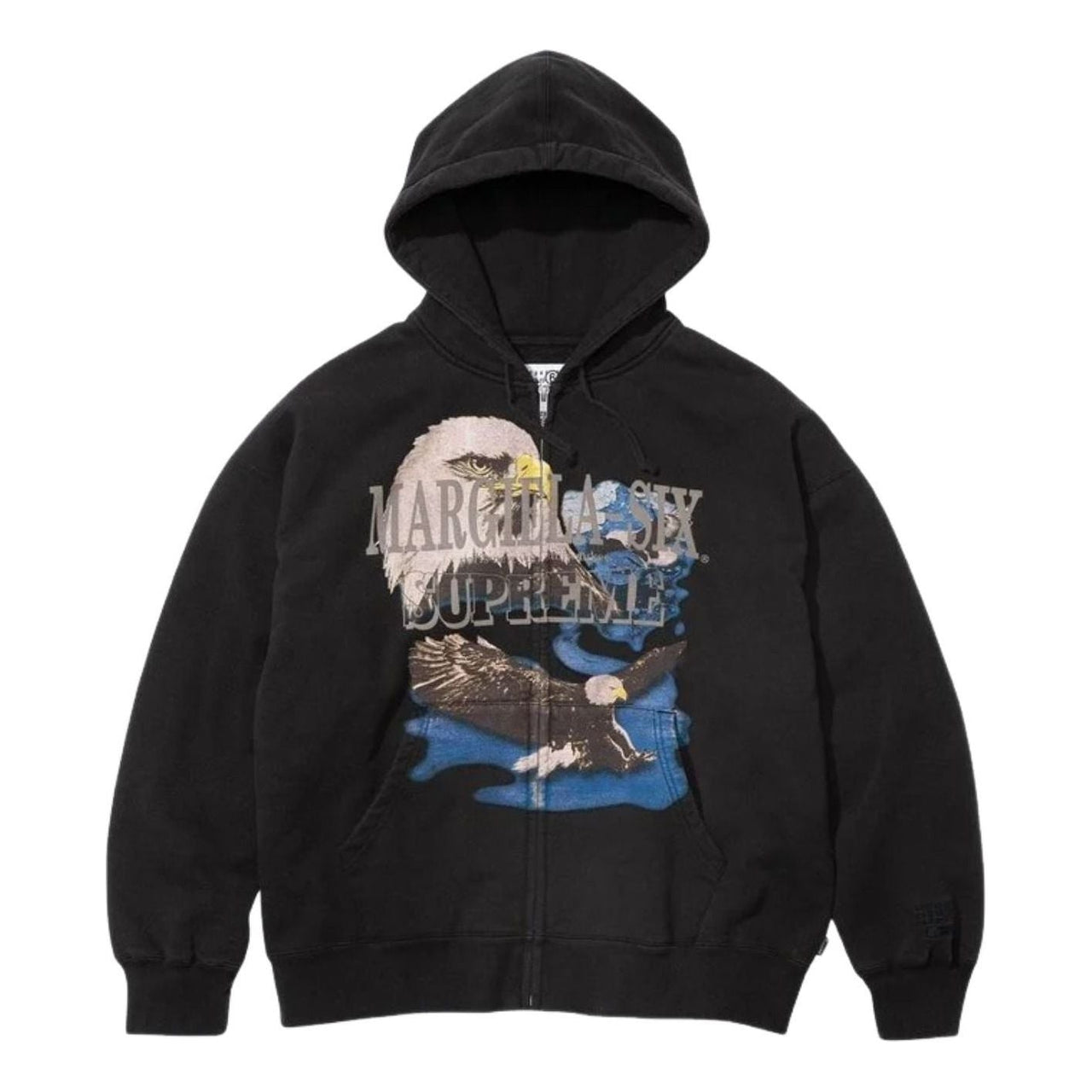 Supreme x MM6 Maison Margiela Eagle Zip Up Hooded Sweatshirt 'Black' SUP-SS26-101-BLK