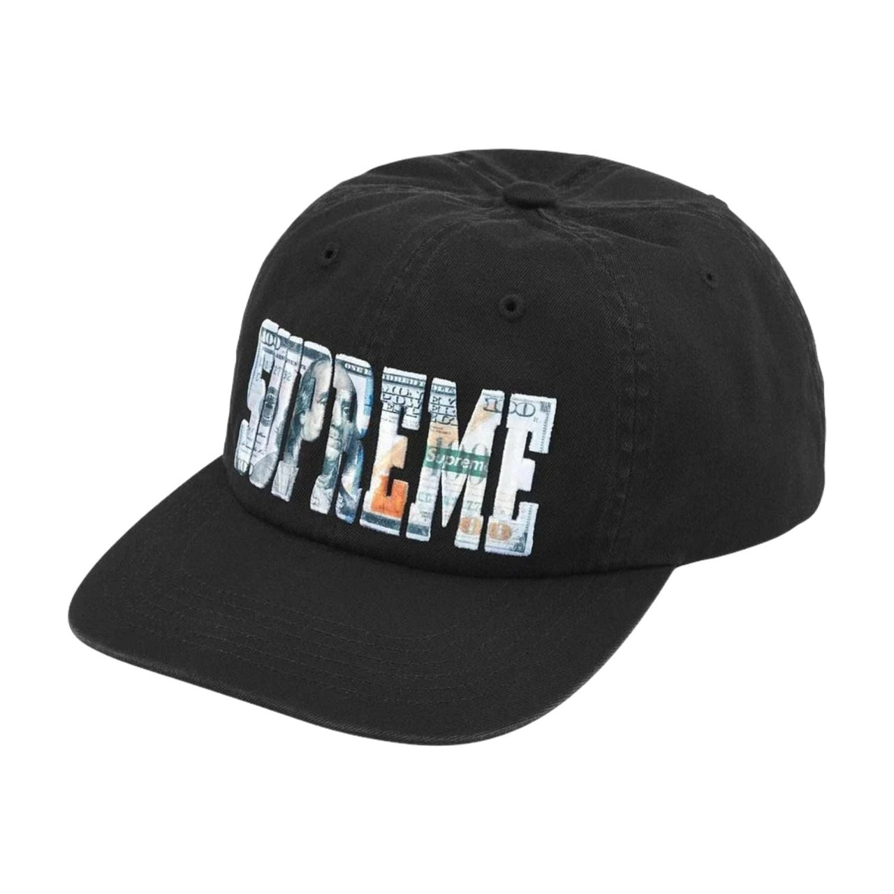 Supreme SS26 Embroidered Money Logo 6-Panel 'Black' SUP-SS26-1003-BLK