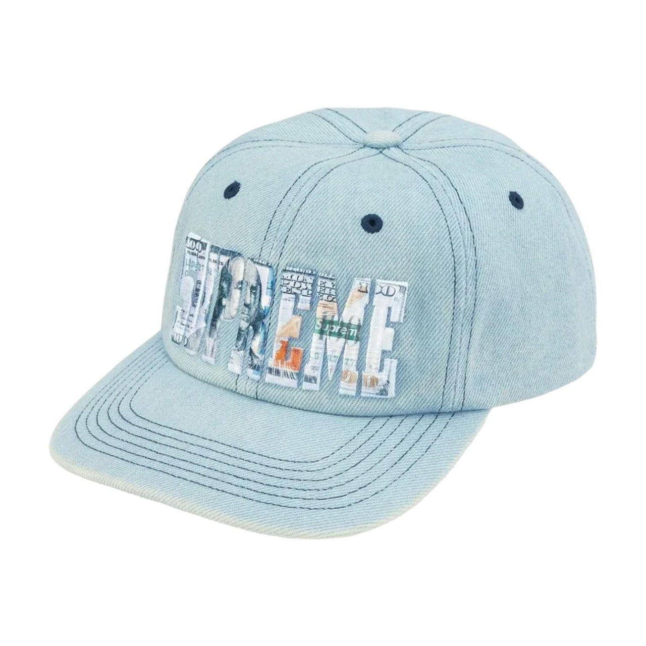 Supreme SS26 Embroidered Money Logo 6-Panel 'Denim' SUP-SS26-1003-DNM