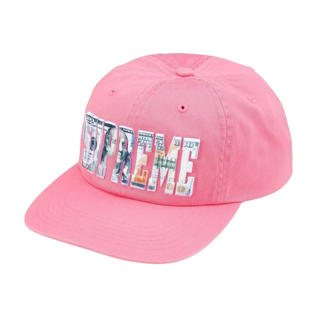 Supreme SS26 Embroidered Money Logo 6-Panel 'Pink' SUP-SS26-1003-PNK