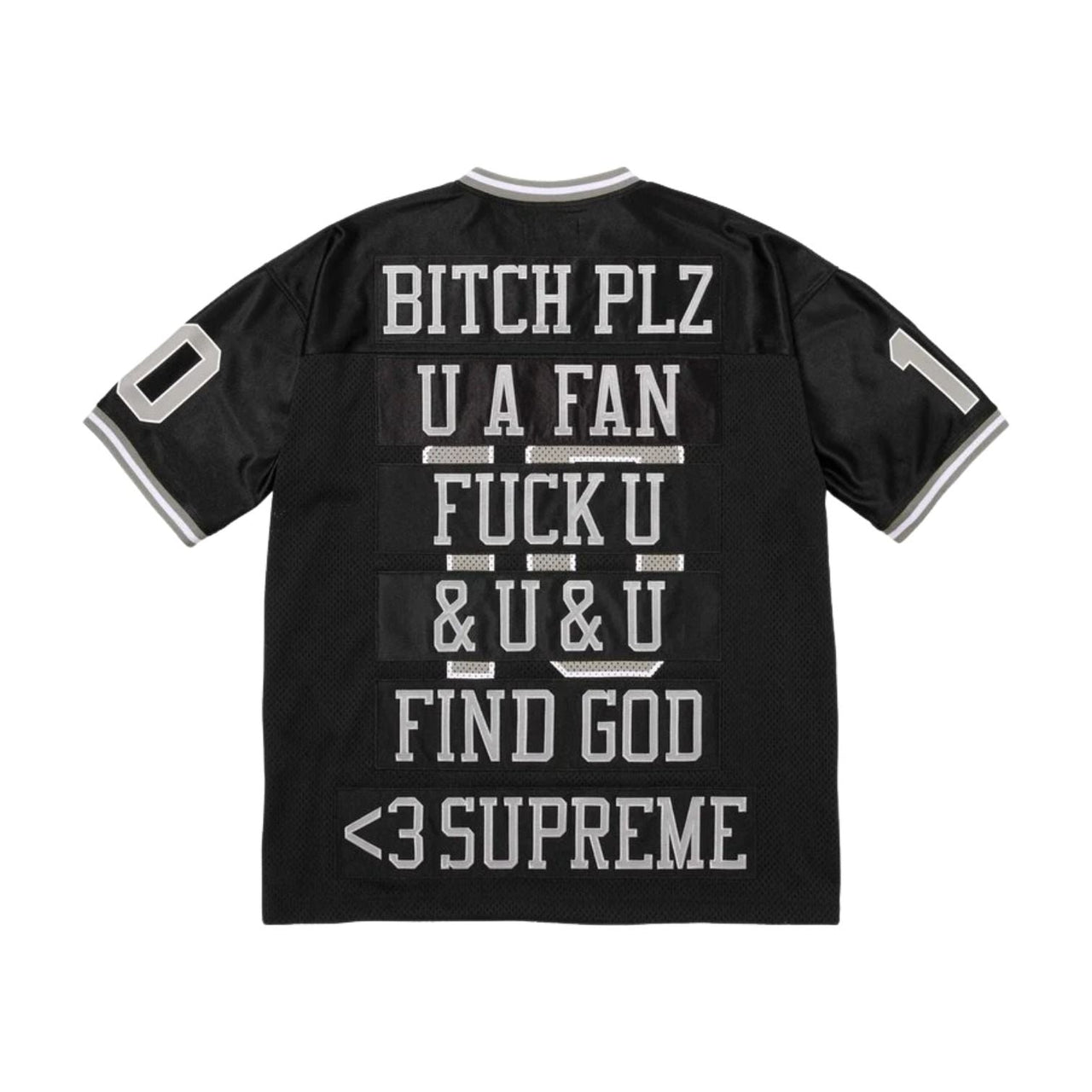 Supreme SS26 Find God Football Jersey 'Black' SUP-SS26-011-BLK