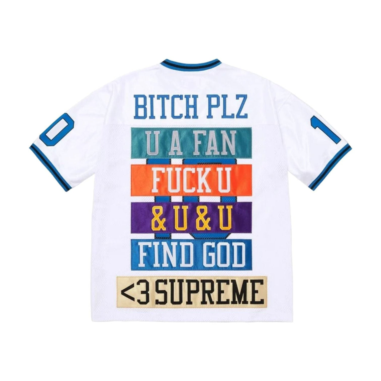 Supreme SS26 Find God Football Jersey 'White' SUP-SS26-011-WHT