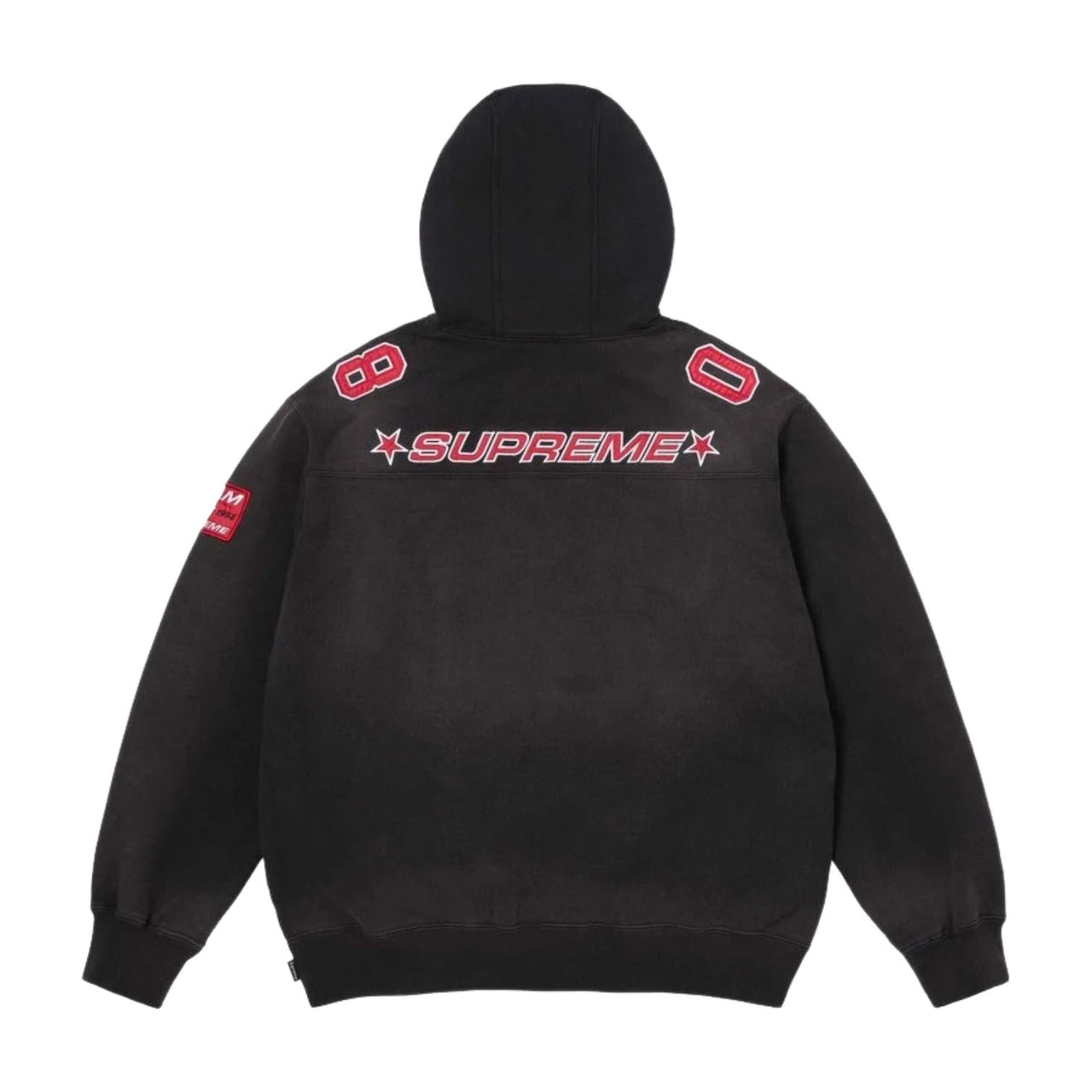 Supreme SS26 Football Jersey Hooded Sweatshirt 'Black' SUP-SS26-349-BLK