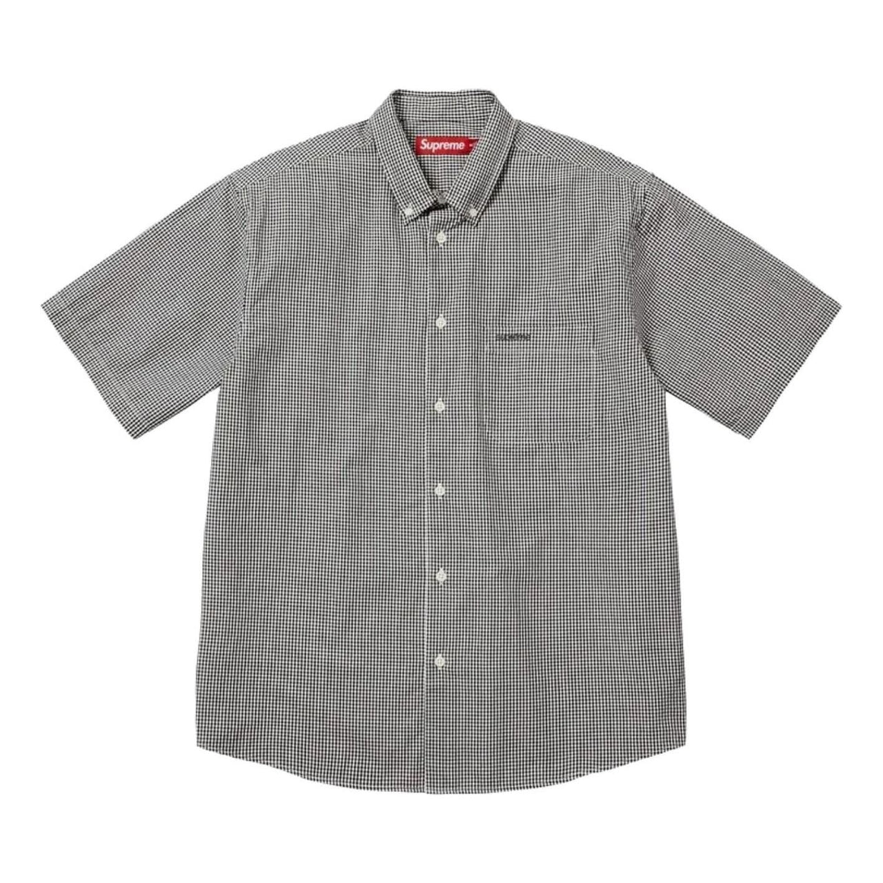 Supreme SS26 Gingham S/S Shirt 'Black' SUP-SS26-356-BLK