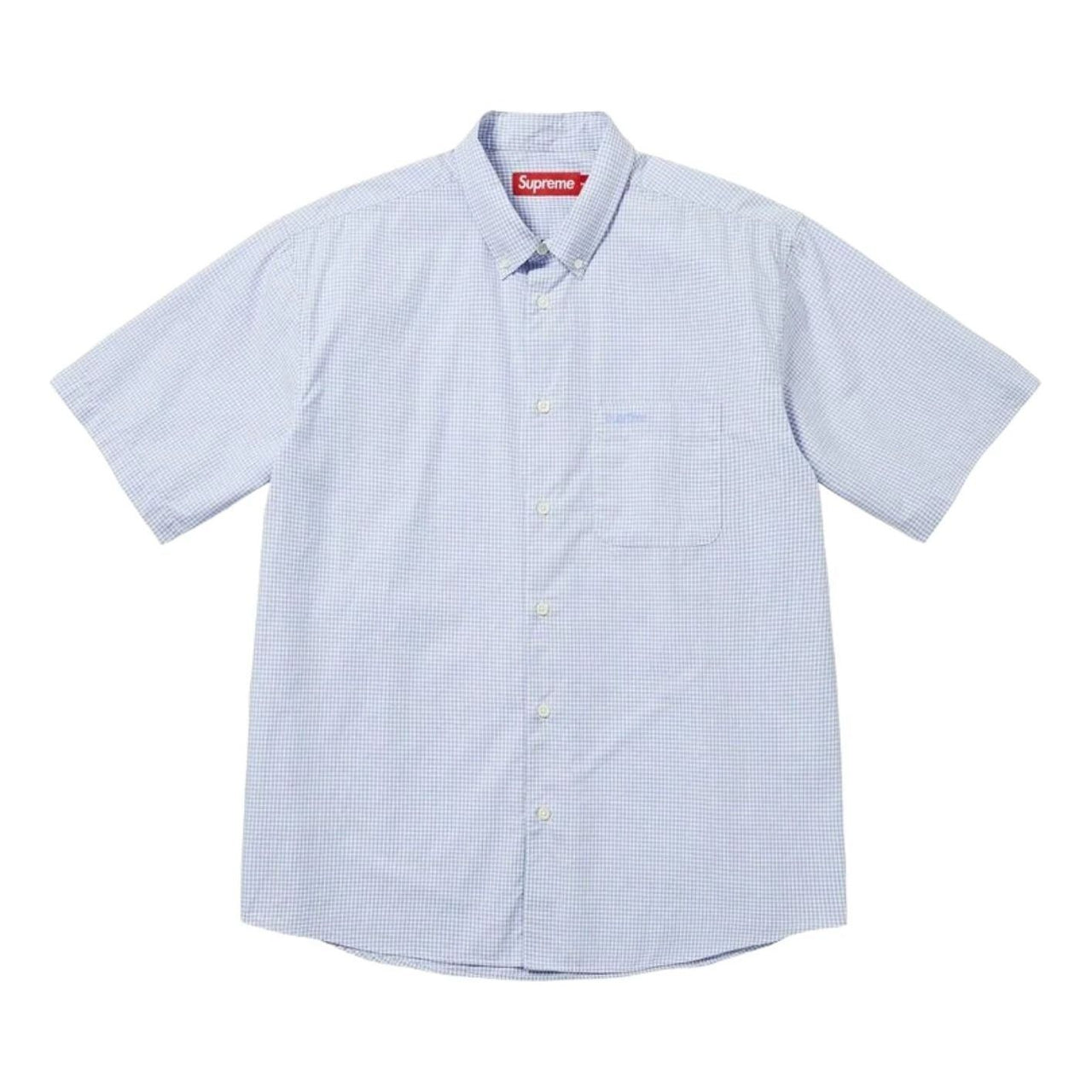 Supreme SS26 Gingham S/S Shirt 'Blue' SUP-SS26-356-BLU