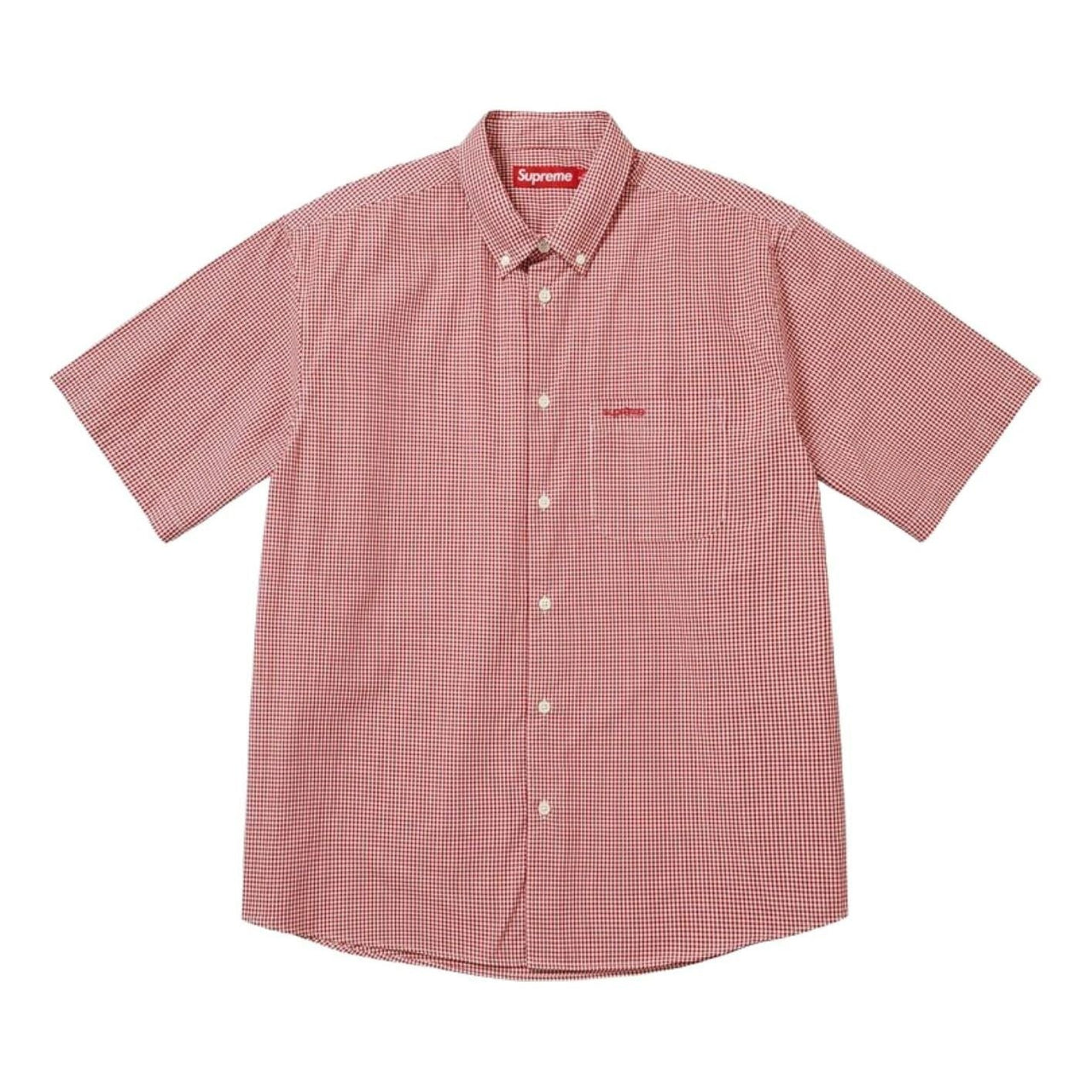 Supreme SS26 Gingham S/S Shirt 'Red' SUP-SS26-356-RED