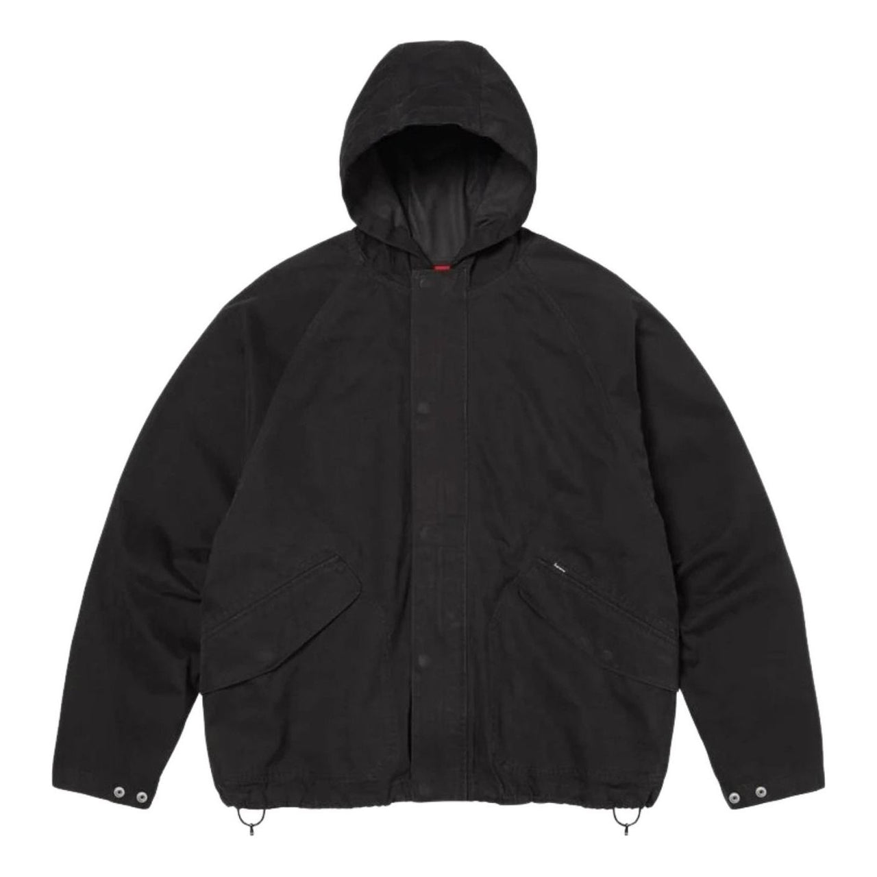 Supreme SS26 Hooded Raglan Jacket 'Black' SUP-SS26-214-BLK