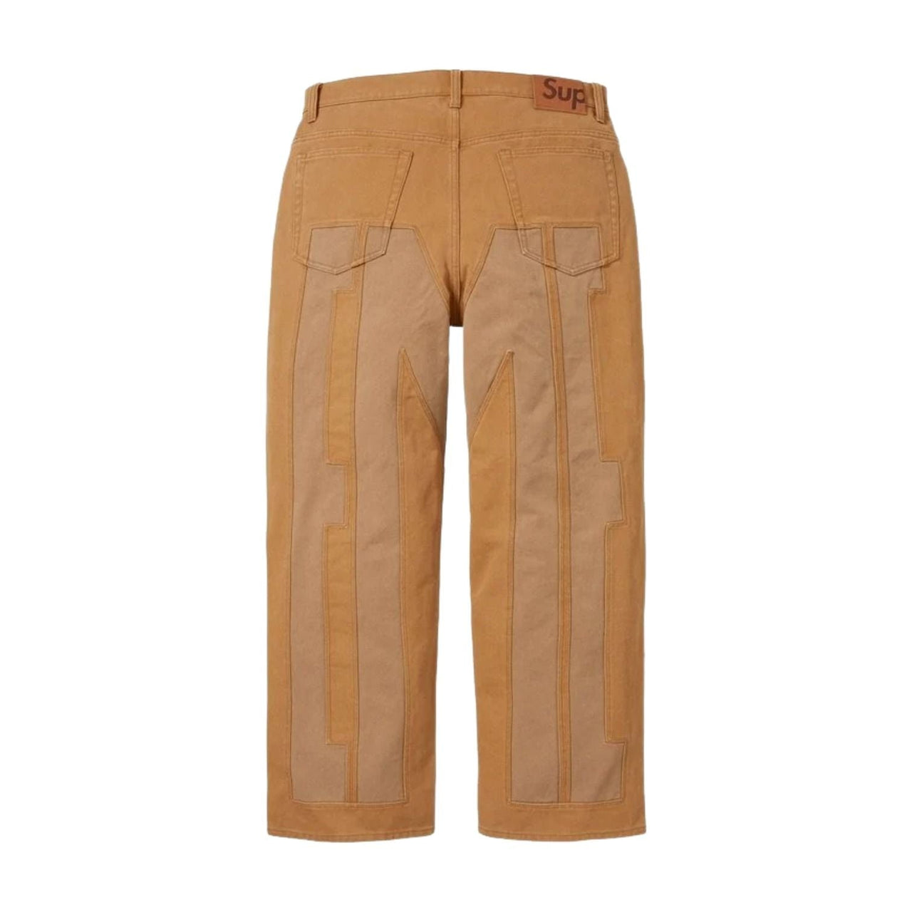 Supreme SS26 Inset Spellout Baggy Jean 'Brown' SUP-SS26-201-BRN