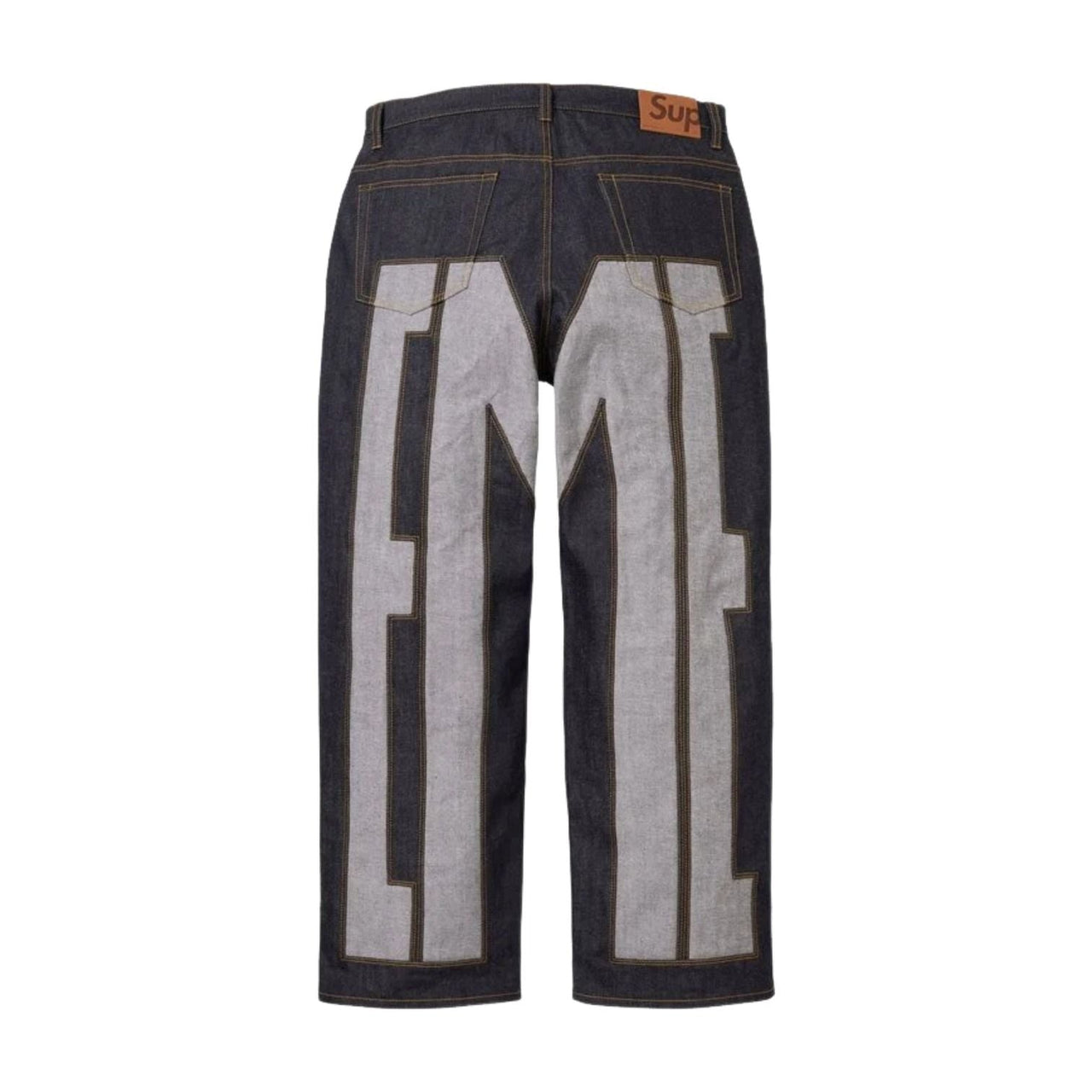Supreme SS26 Inset Spellout Baggy Jean 'Rigid Indigo' SUP-SS26-201-IDG