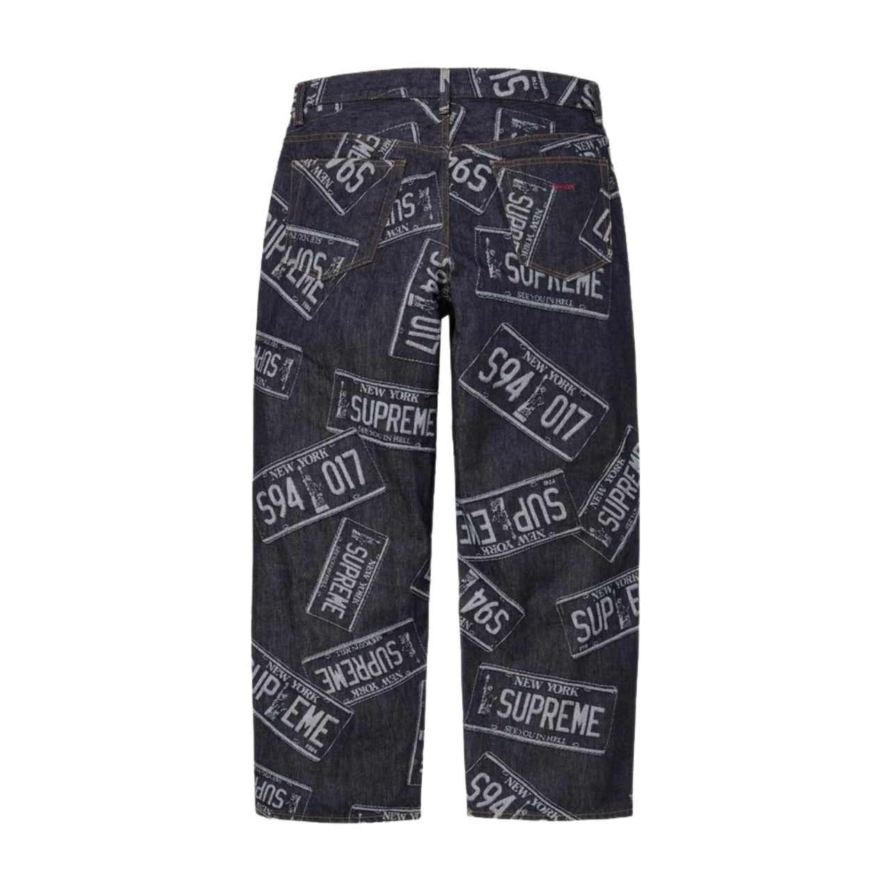 Supreme SS26 License Plate Baggy Jean 'Rigid Indigo' SUP-SS26-033