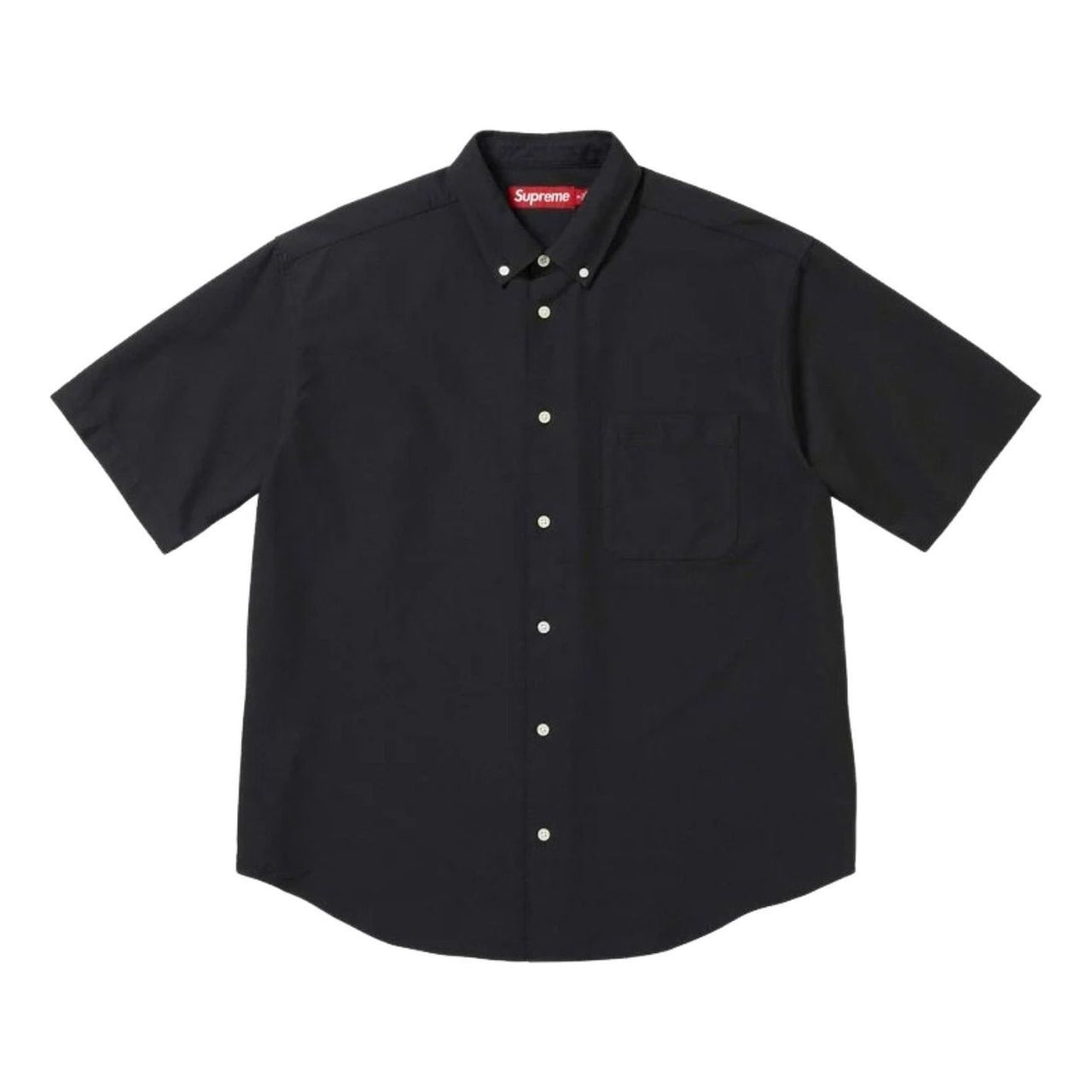Supreme SS26 Loose Fit Oxford S/S Shirt 'Black' SUP-SS26-158-BLK