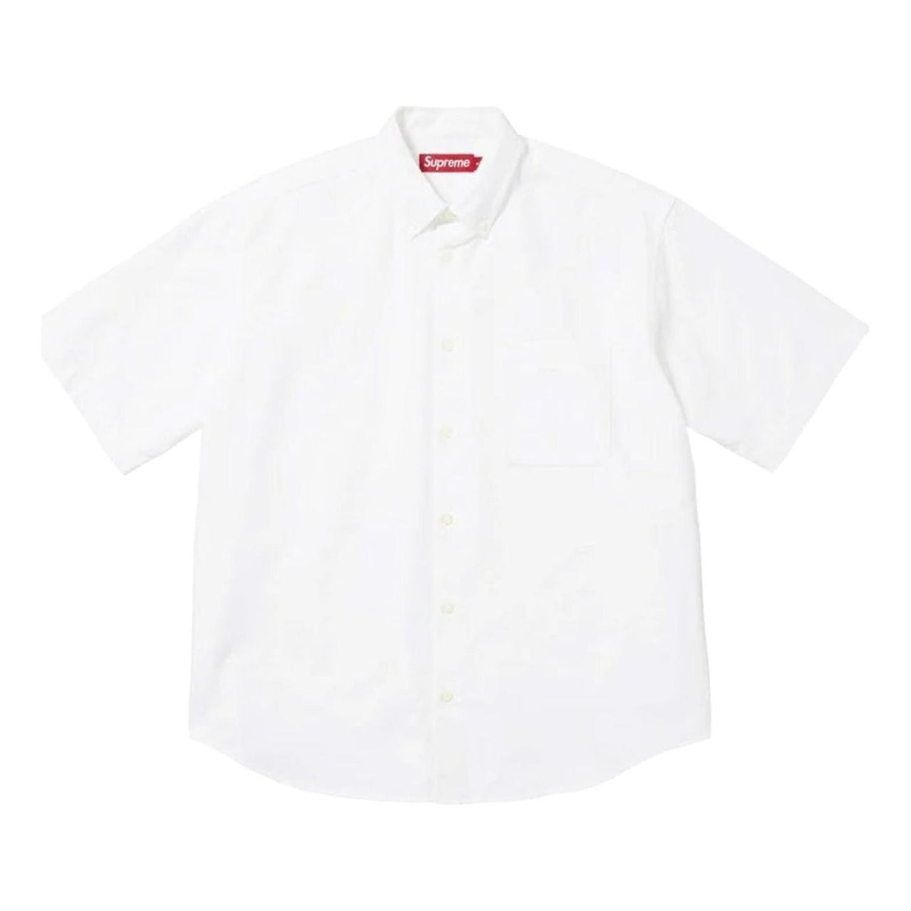 Supreme SS26 Loose Fit Oxford S/S Shirt 'White' SUP-SS26-158-WHT
