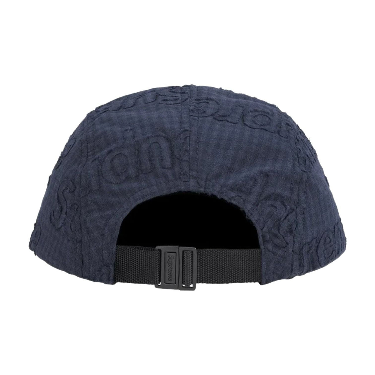 Supreme SS26 Monogram Gingham Camp Cap 'Navy' SUP-SS26-1051-NVY
