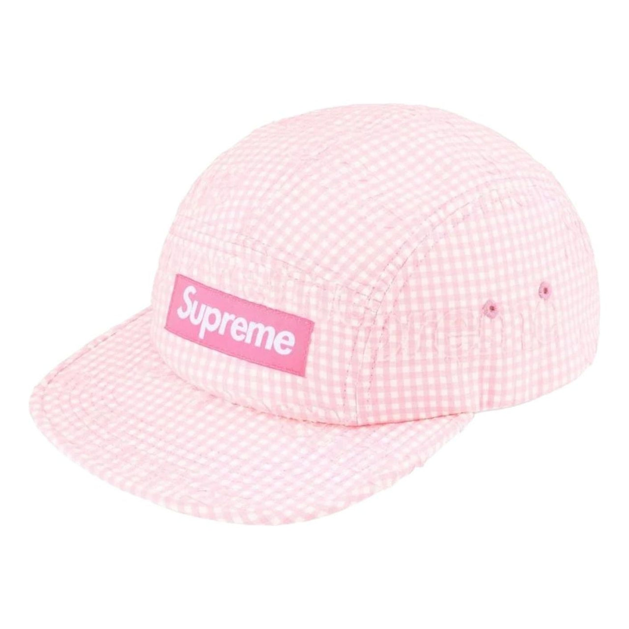 Supreme SS26 Monogram Gingham Camp Cap 'Pink' SUP-SS26-1051-PNK