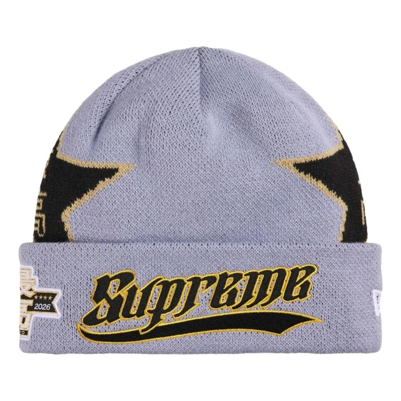 Supreme New Era SS26 Stars Beanie 'Lavender' SUP-SS26-1025-GRY