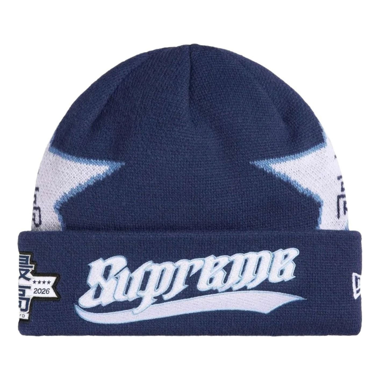 Supreme New Era SS26 Stars Beanie 'Navy' SUP-SS26-1025-NVY