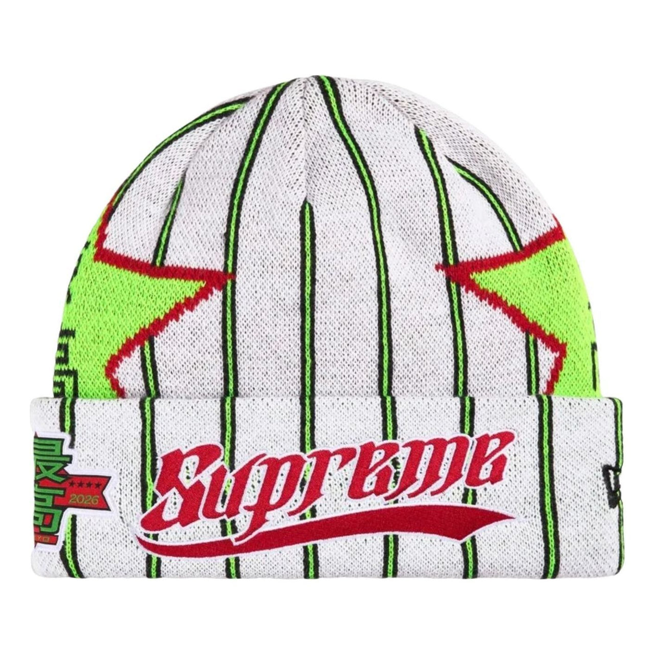 Supreme New Era SS26 Stars Beanie 'Stripe' SUP-SS26-1025-STR