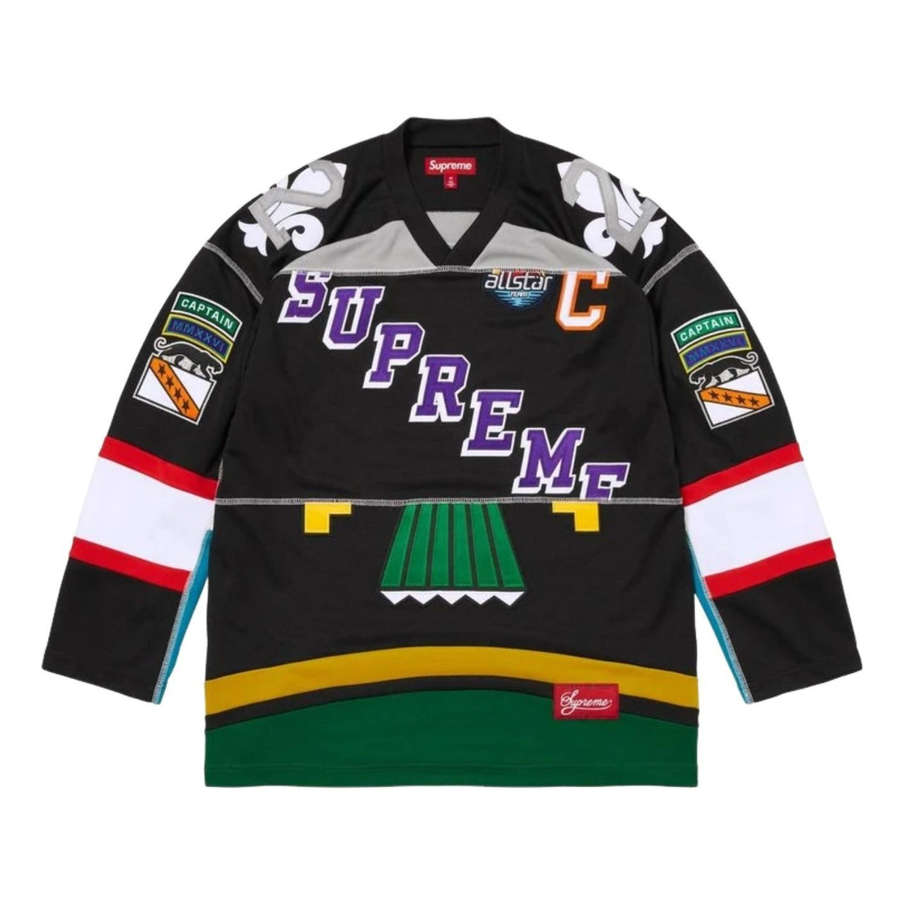 Supreme SS26 Paneled Hockey Jersey 'Black' SUP-SS26-262-BLK