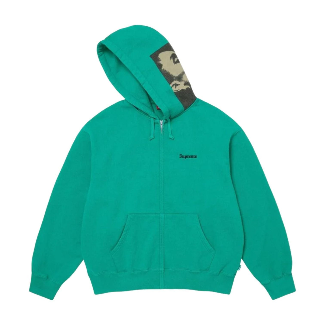 Supreme SS26 Paris Is Burning Zip Up Hooded Sweatshirt 'Teal' SUP-SS26-345-GRN