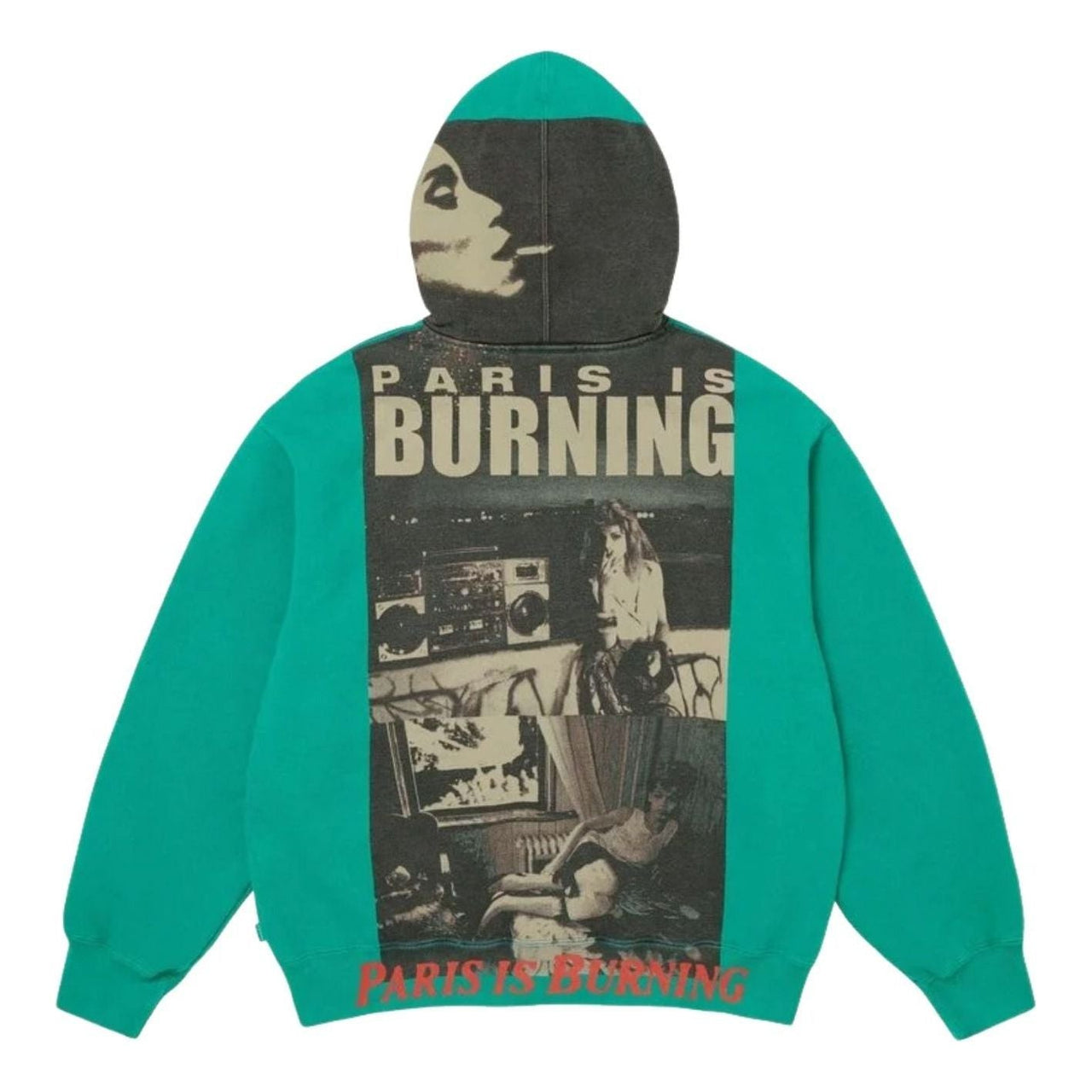 Supreme SS26 Paris Is Burning Zip Up Hooded Sweatshirt 'Teal' SUP-SS26-345-GRN