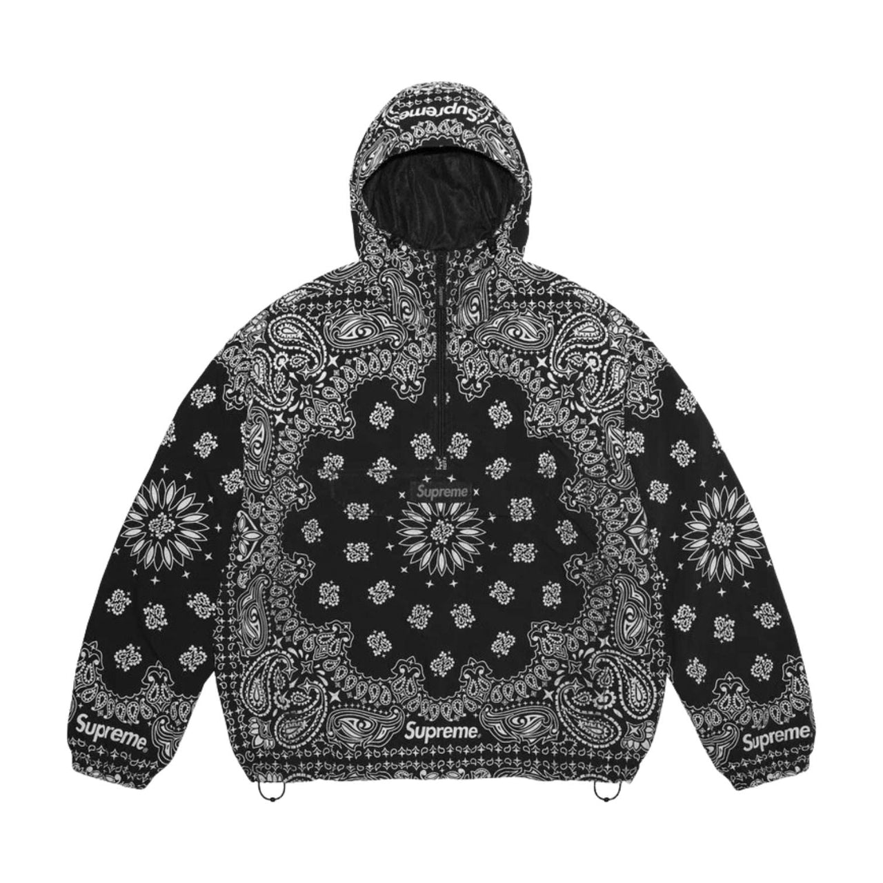 Supreme SS26 Reflective Bandana Anorak 'Black' SUP-SS26-293-BLK