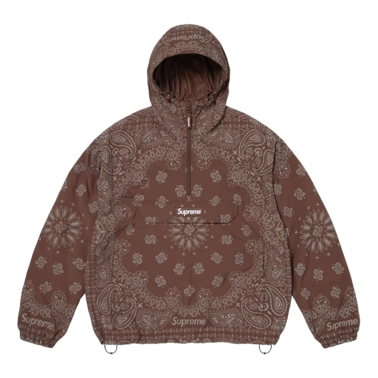 Supreme SS26 Reflective Bandana Anorak 'Brown' SUP-SS26-293-BRN