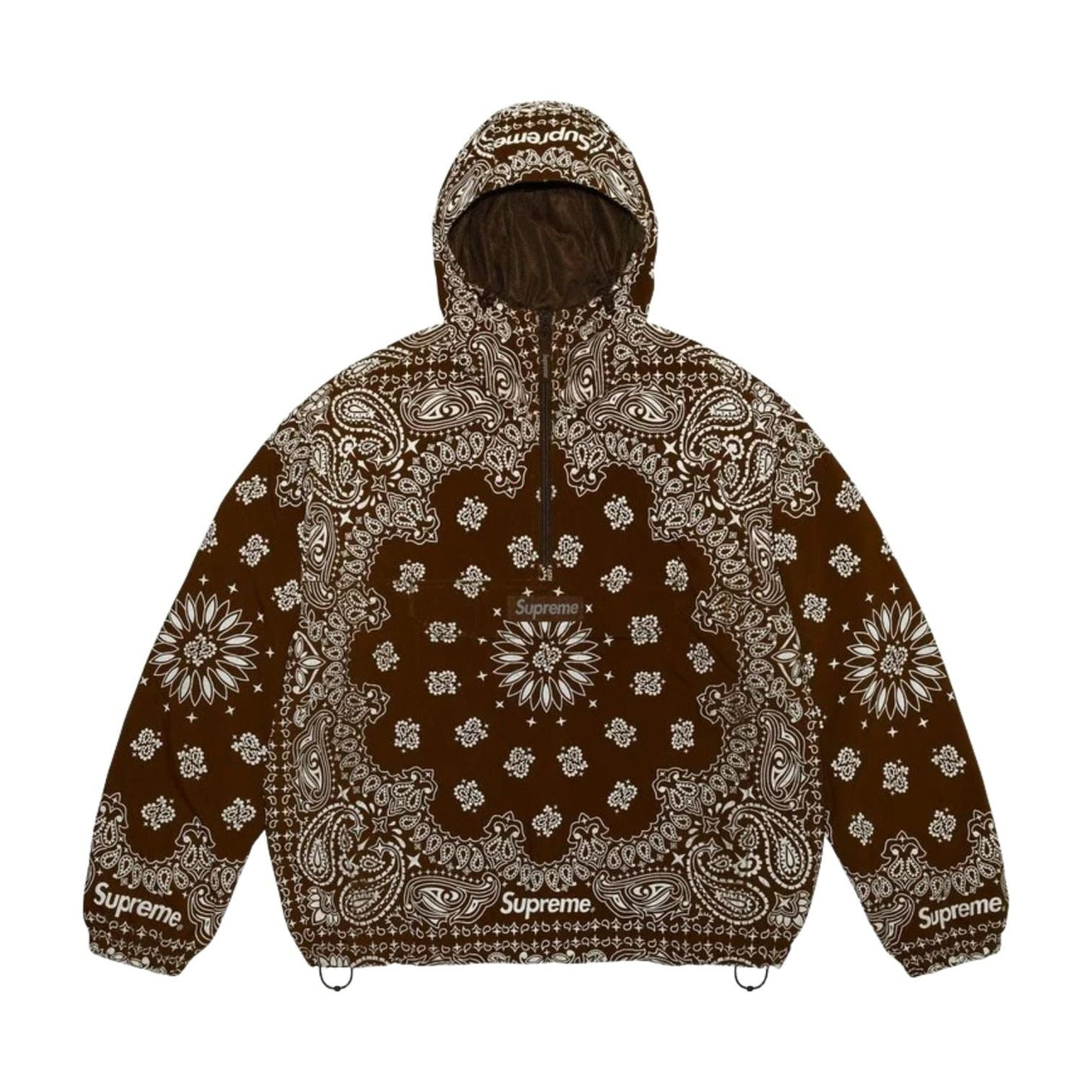 Supreme SS26 Reflective Bandana Anorak 'Brown' SUP-SS26-293-BRN