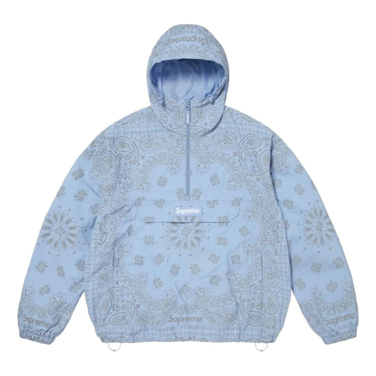 Supreme SS26 Reflective Bandana Anorak 'Light Blue' SUP-SS26-293-BLU